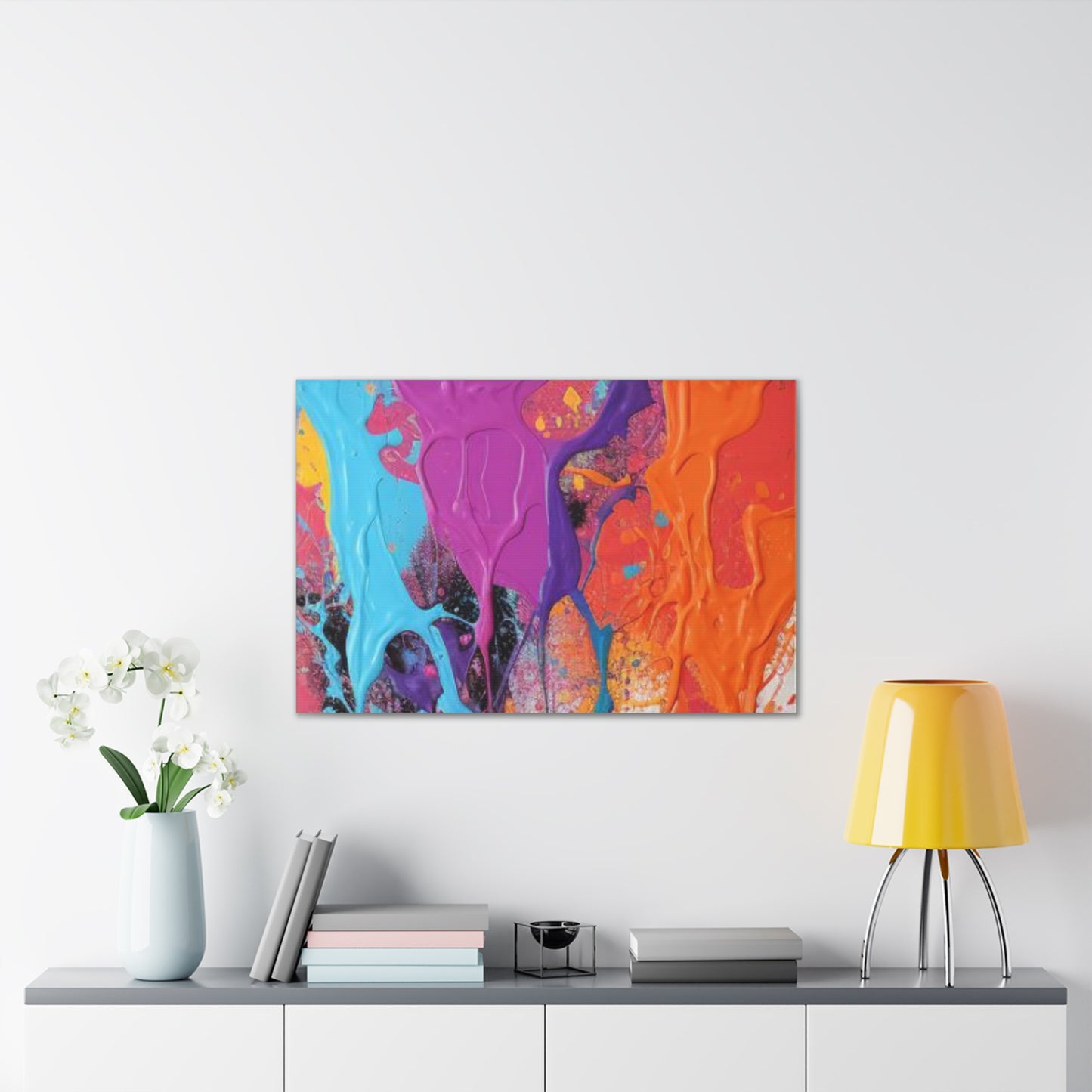 Primary Elegance: A Symphony of Sophistication Canvas Print