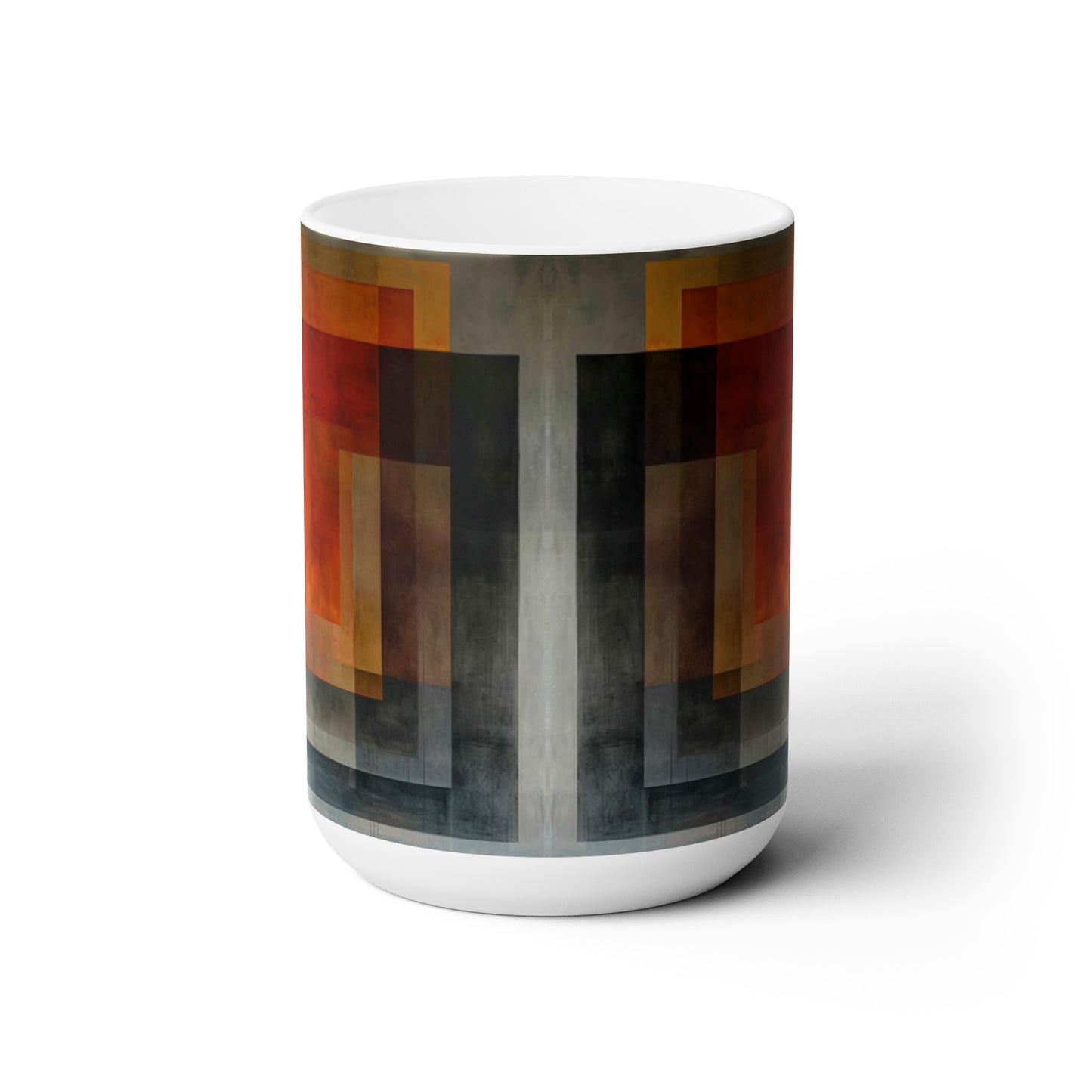 Artsy Abstract Ceramic Mug 15oz