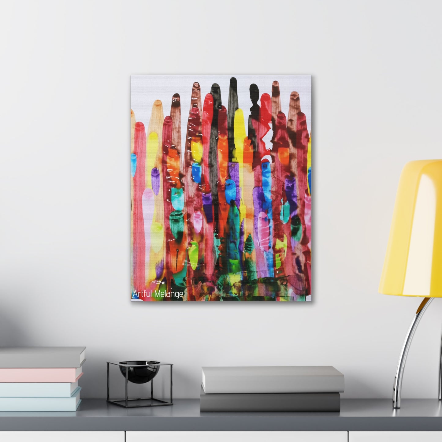 Primary Elegance: A Symphony of Sophistication Canvas Print