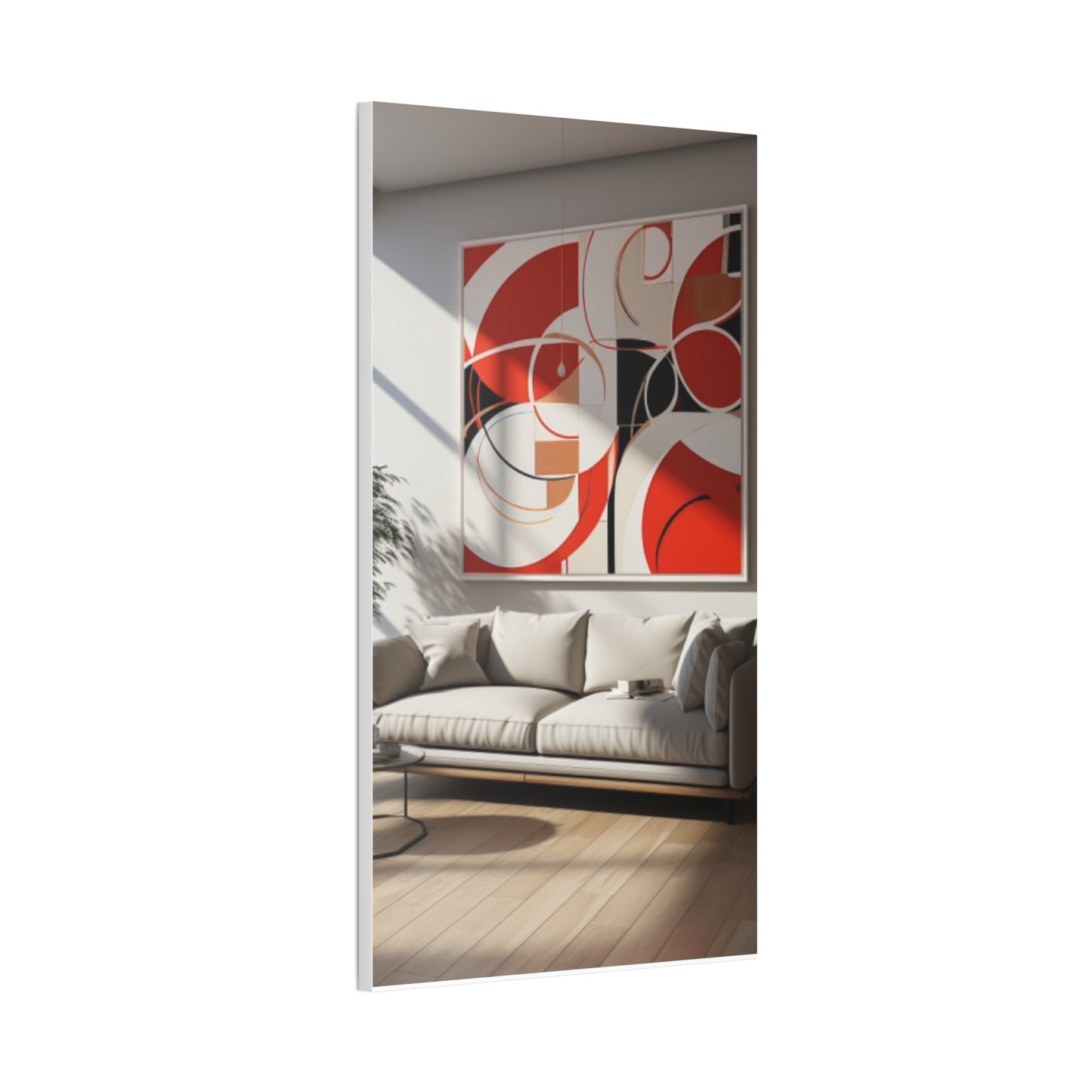 Crimson Elegance: A Symphony of Sophistication Canvas Print