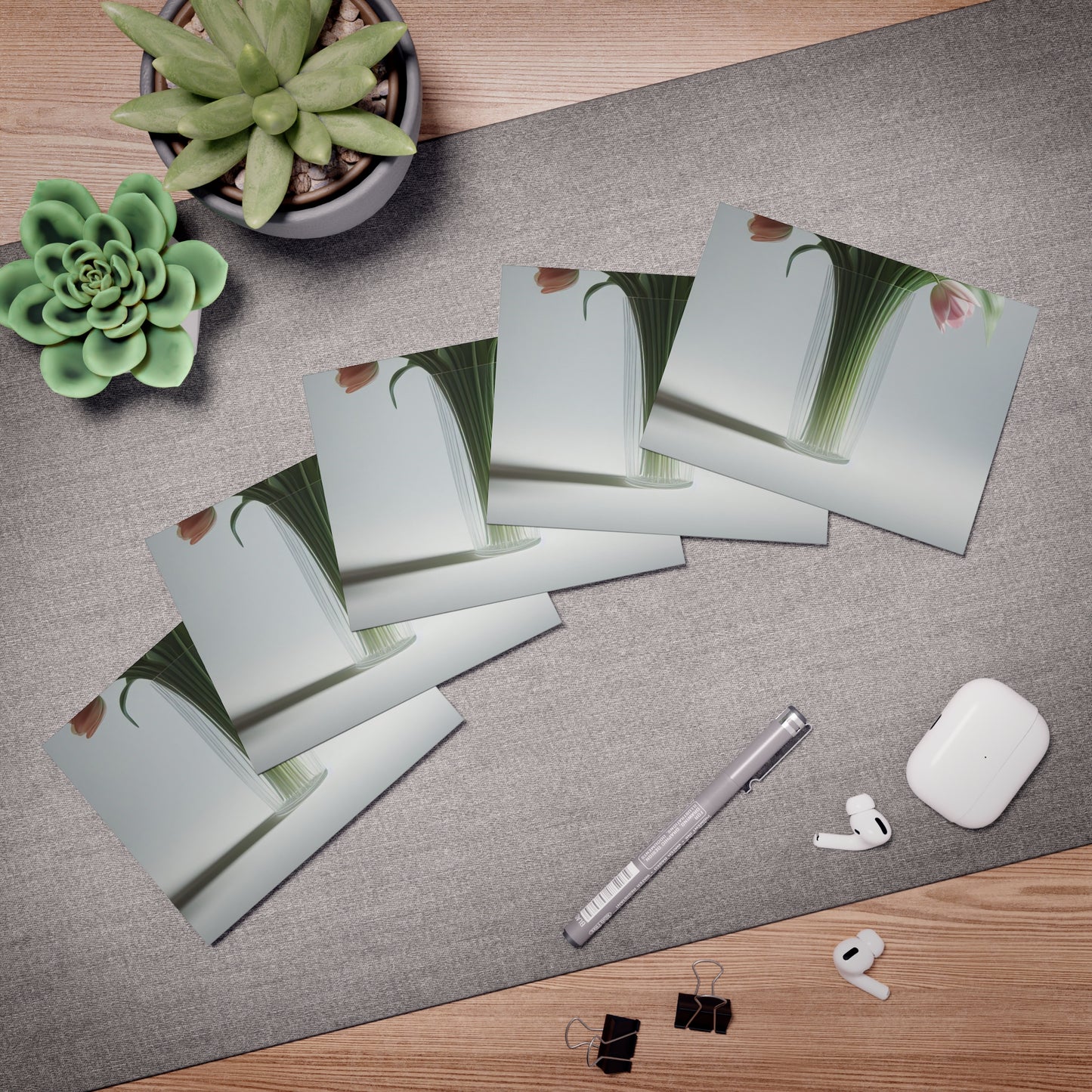 Blossoming Love Mother's Day Note Card Set(5-Pack)