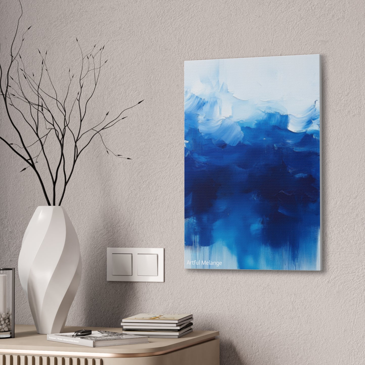 Acrylic Abstract Canvas Print - Richly Textured Artistry