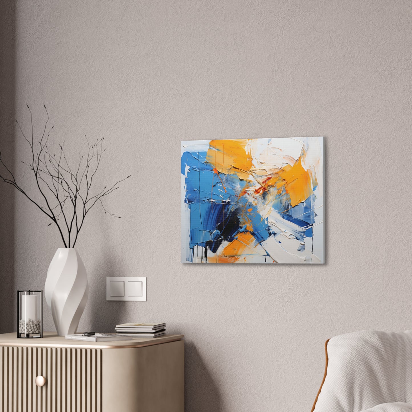 Copy of Timeless Elegance: Refined Vibrant Hues Canvas Print for Sophisticated Living Spaces