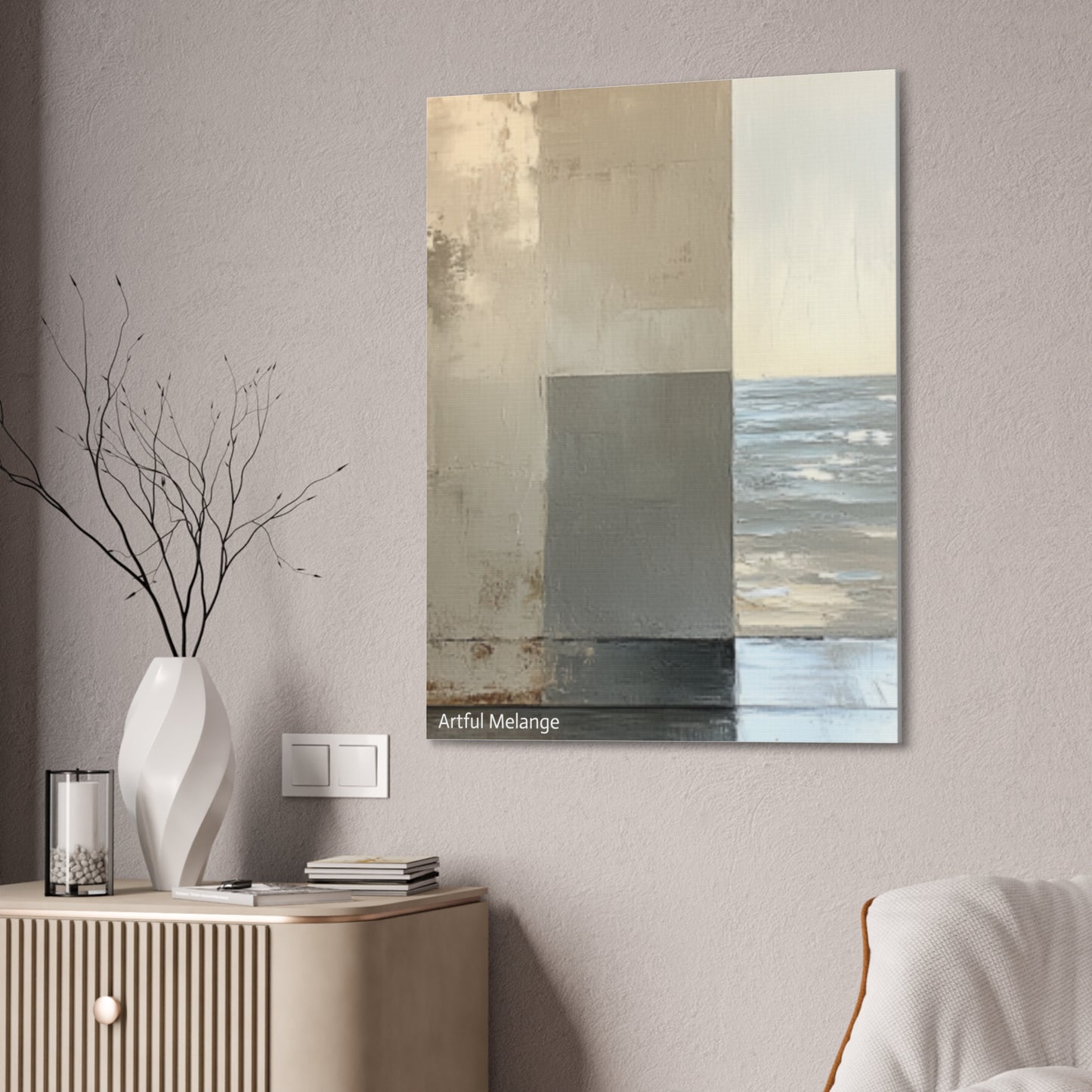 Acrylic Abstract Canvas Print - Richly Textured Artistry