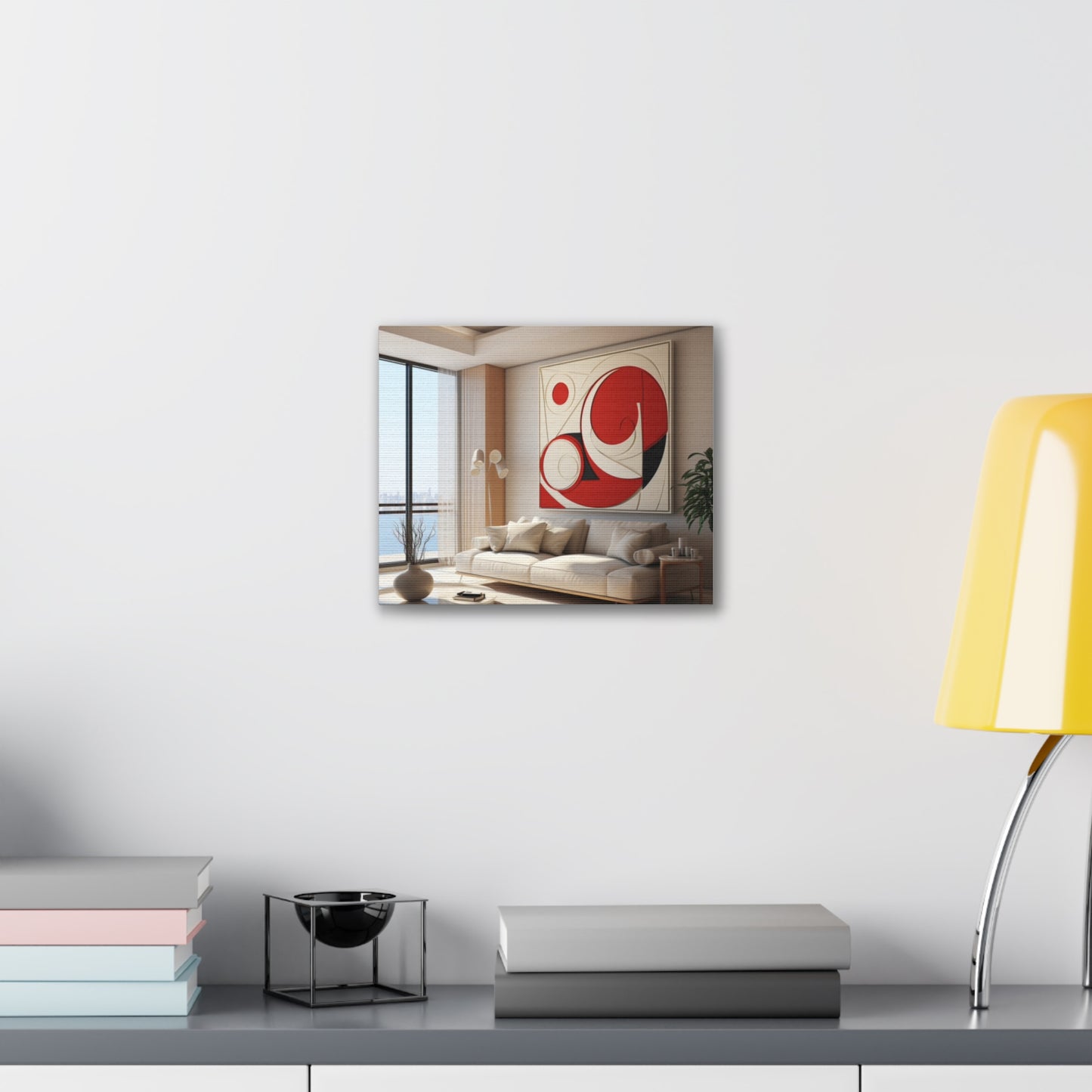 Crimson Elegance: A Symphony of Sophistication Canvas Print