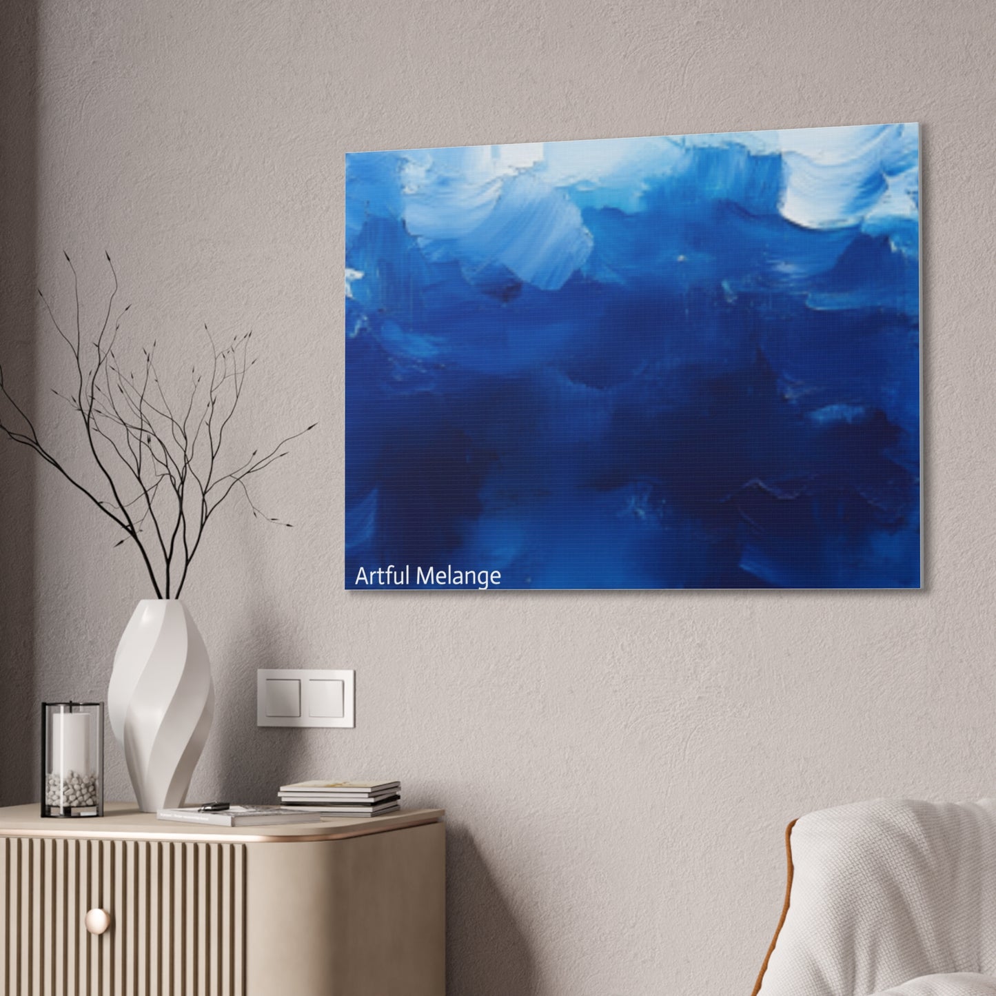 Acrylic Abstract Canvas Print - Richly Textured Artistry