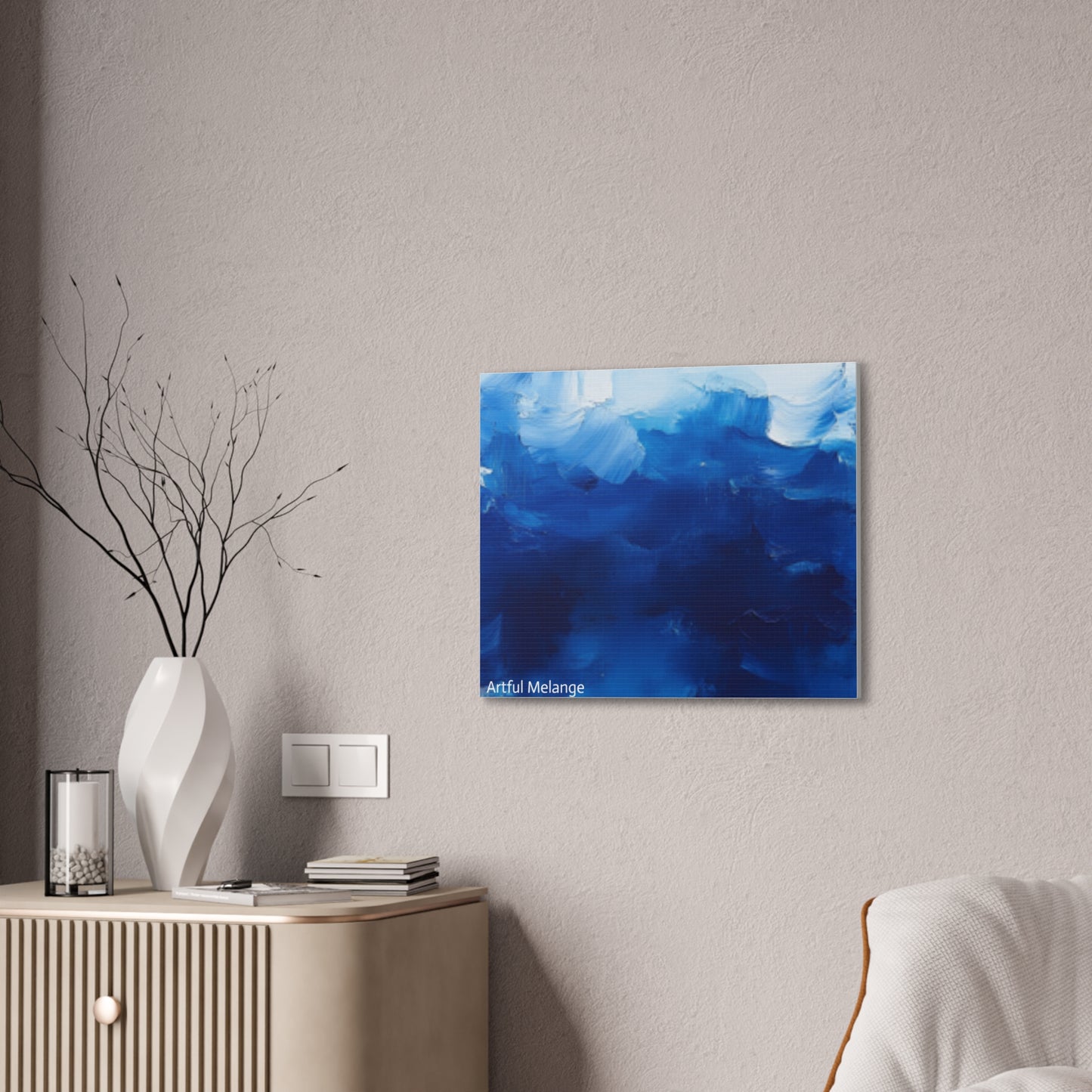 Acrylic Abstract Canvas Print - Richly Textured Artistry