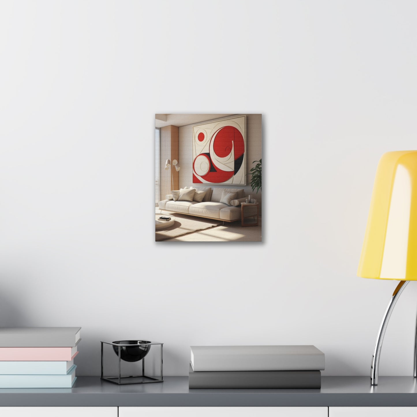 Crimson Elegance: A Symphony of Sophistication Canvas Print