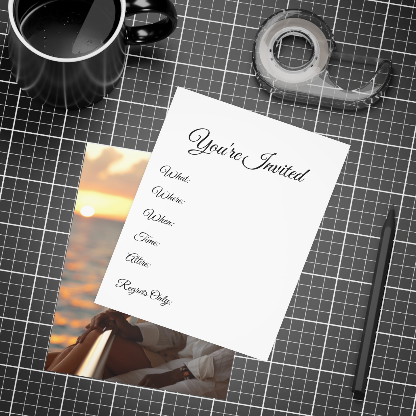 Sail & Celebrate: A Day of Elegance Yacht/Boat Party Invitation Bundles (envelopes included)