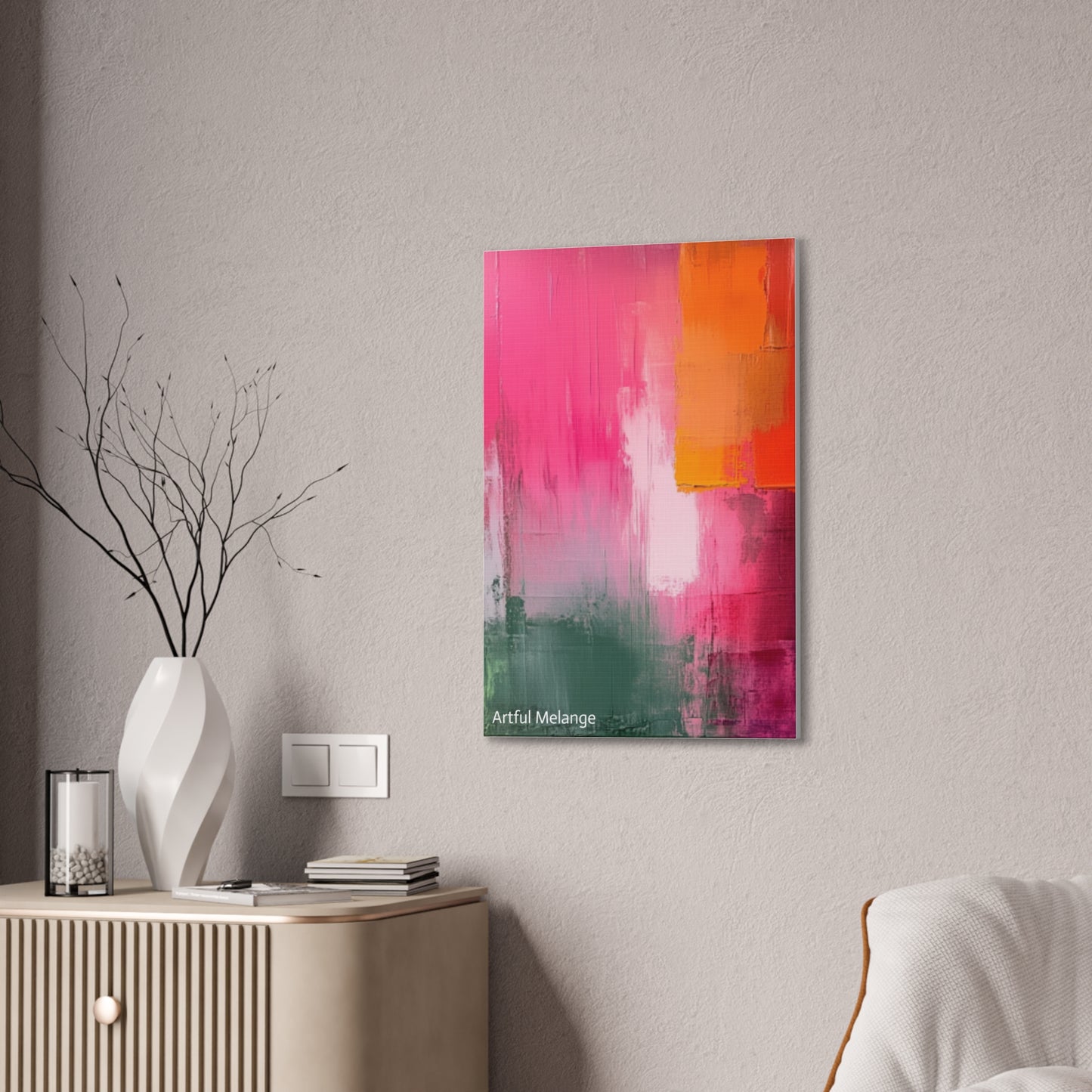 Acrylic Abstract Canvas Print - Richly Textured Artistry