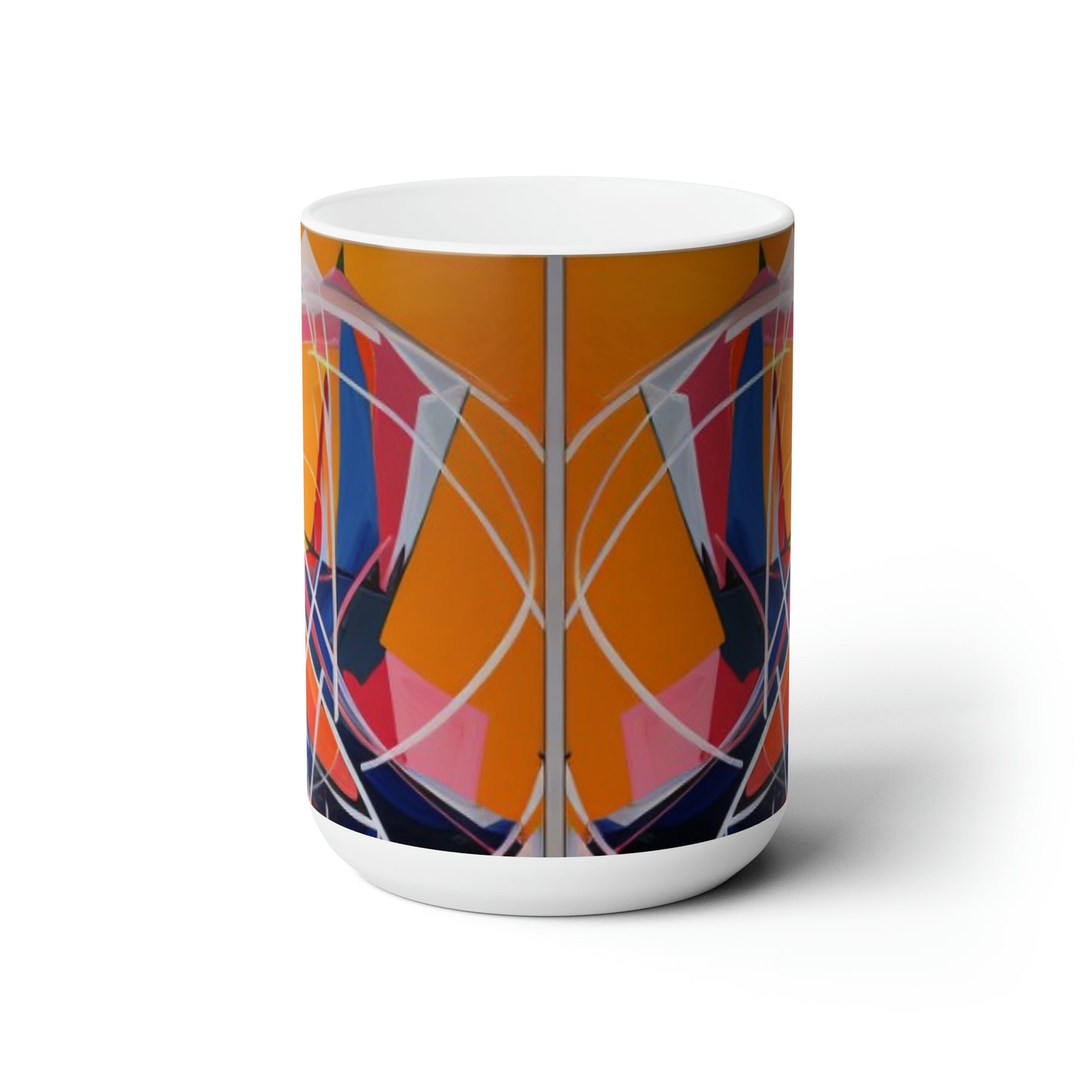 Artsy Abstract Ceramic Mug 15oz