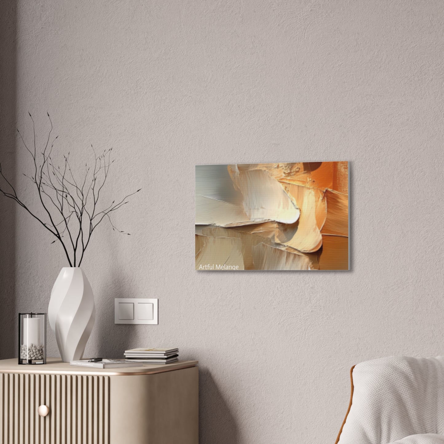 Acrylic Abstract Canvas Print - Richly Textured Artistry