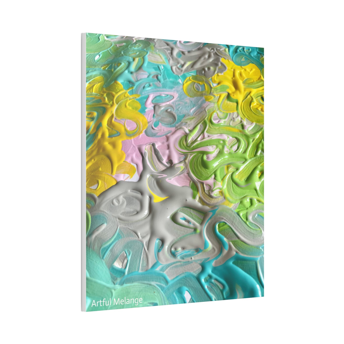 Acrylic Abstract Canvas Print - Richly Textured Artistry