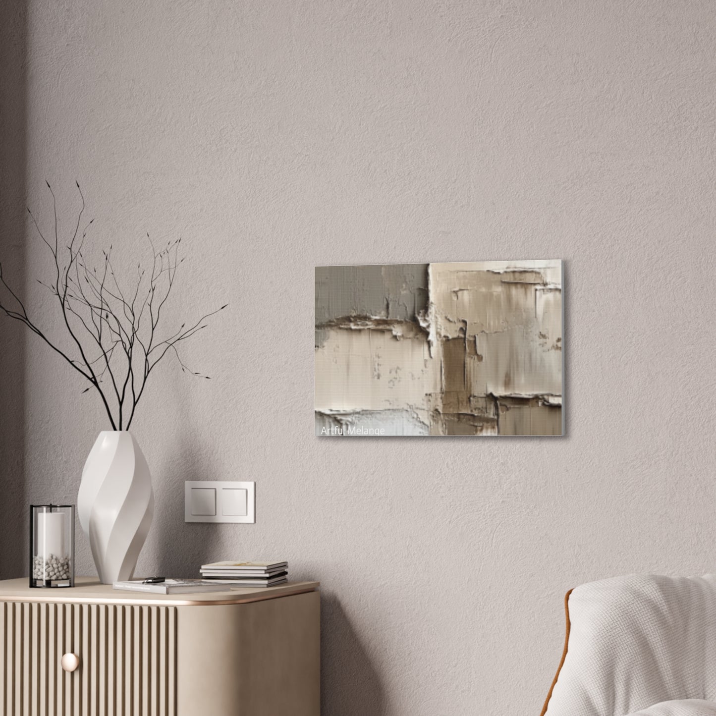 Acrylic Abstract Canvas Print - Richly Textured Artistry
