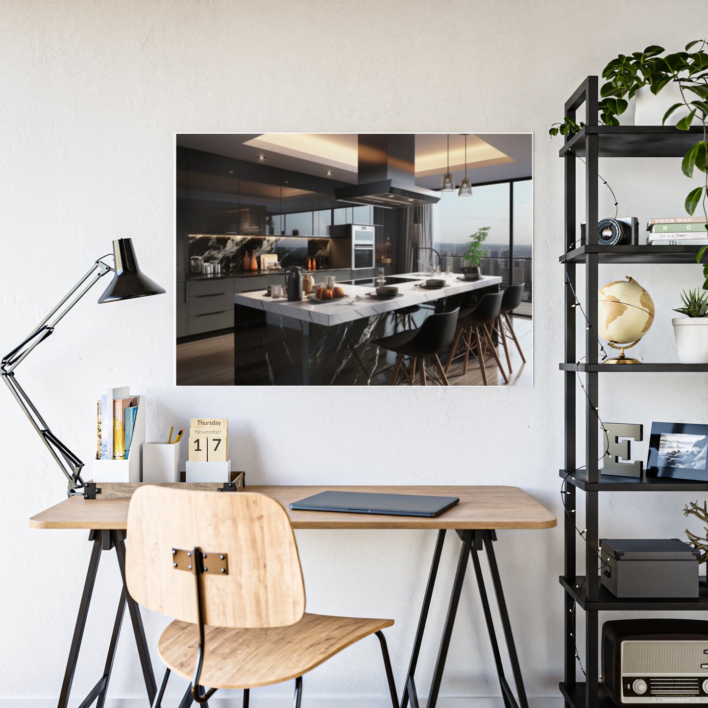 High-End Modern Kitchen Poster