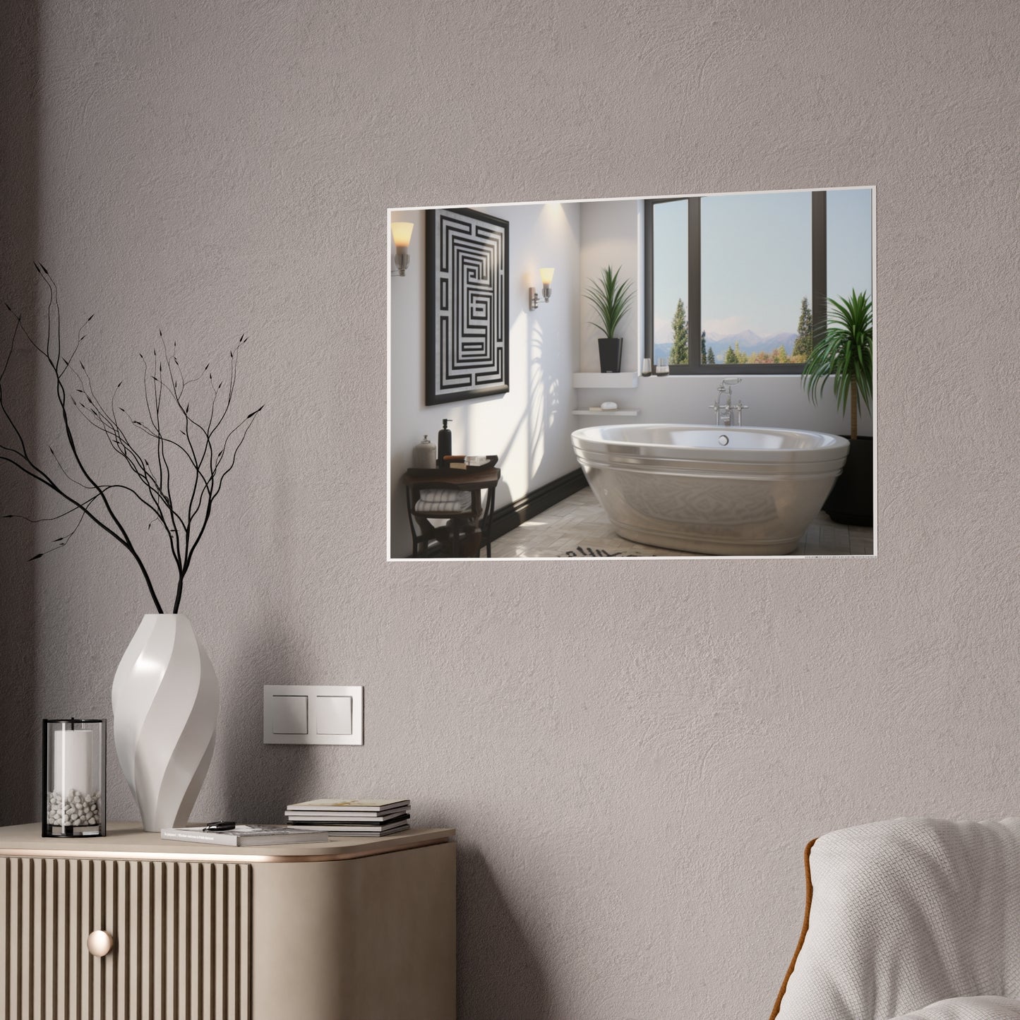 Cultural Elegance Bathscapes Poster Art