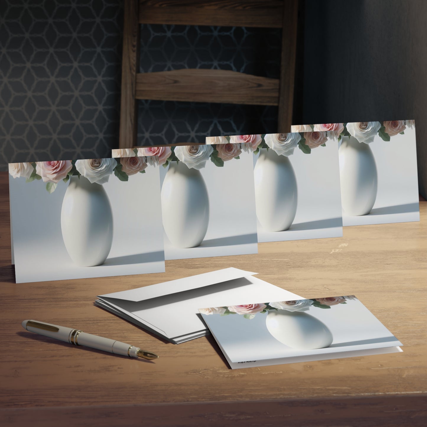 Blossoming Love Mother's Day Note Card Set(5-Pack)