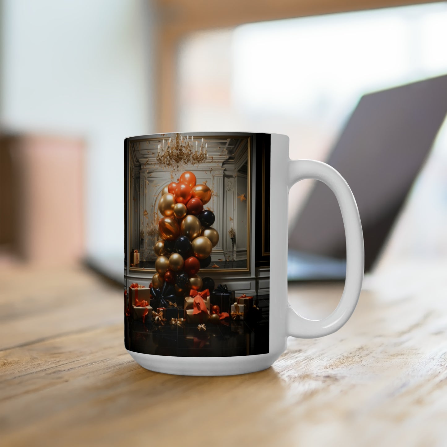 Cozy Holiday Mugs: Embrace the Season with Our Festive Living Scenes 15oz