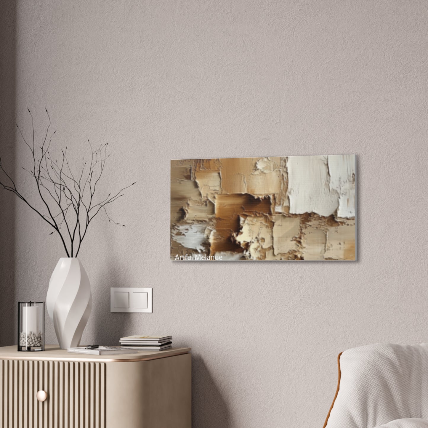 Acrylic Abstract Canvas Print - Richly Textured Artistry
