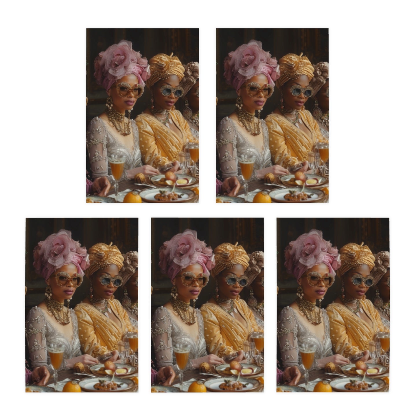 Mimosas and Melanin Note Card Set (5-Pack)