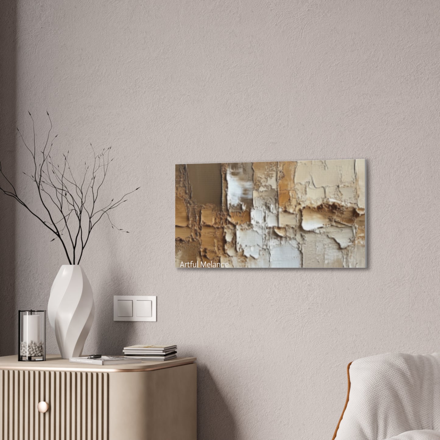 Acrylic Abstract Canvas Print - Richly Textured Artistry
