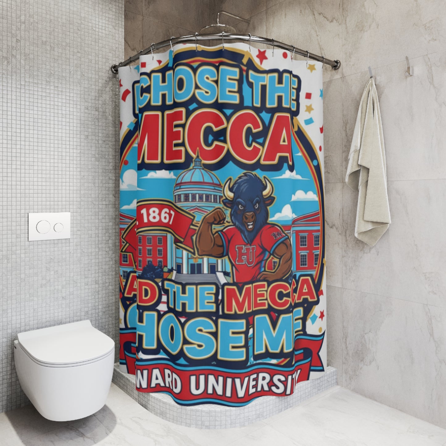 I Chose the Mecca and the Mecca Chose me Shower Curtain 3