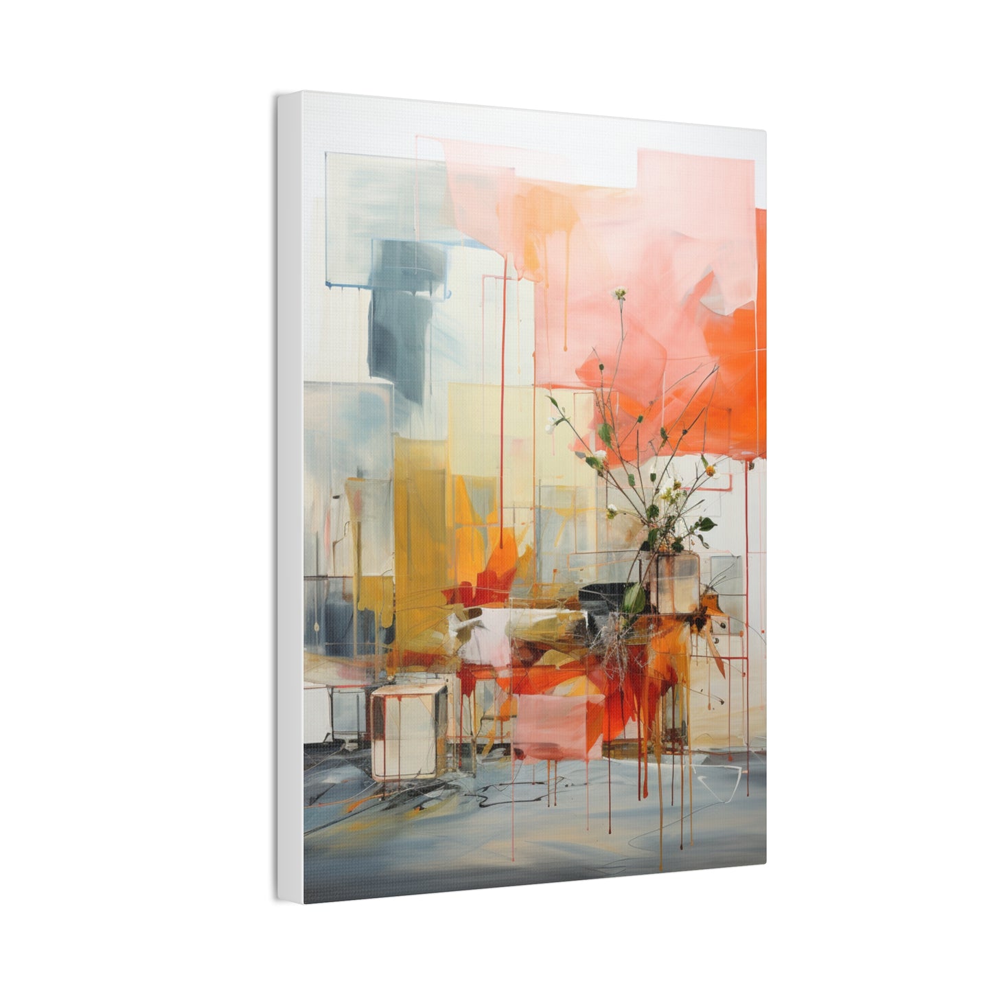 Timeless Elegance: Refined Muted Hues Canvas Print for Sophisticated Living Spaces