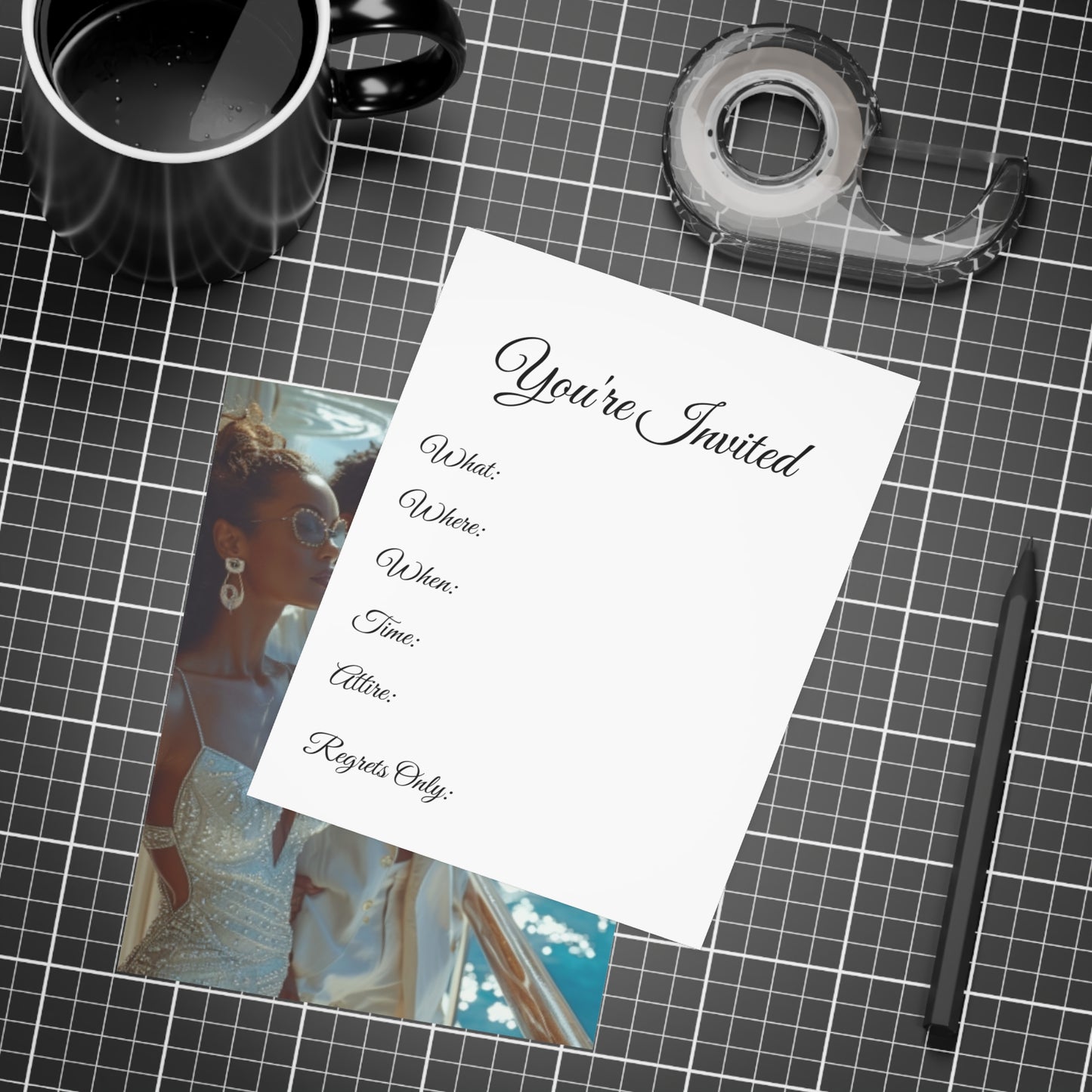 Sail & Celebrate: A Day of Elegance Yacht/Boat Party Invitation Bundles (envelopes included)