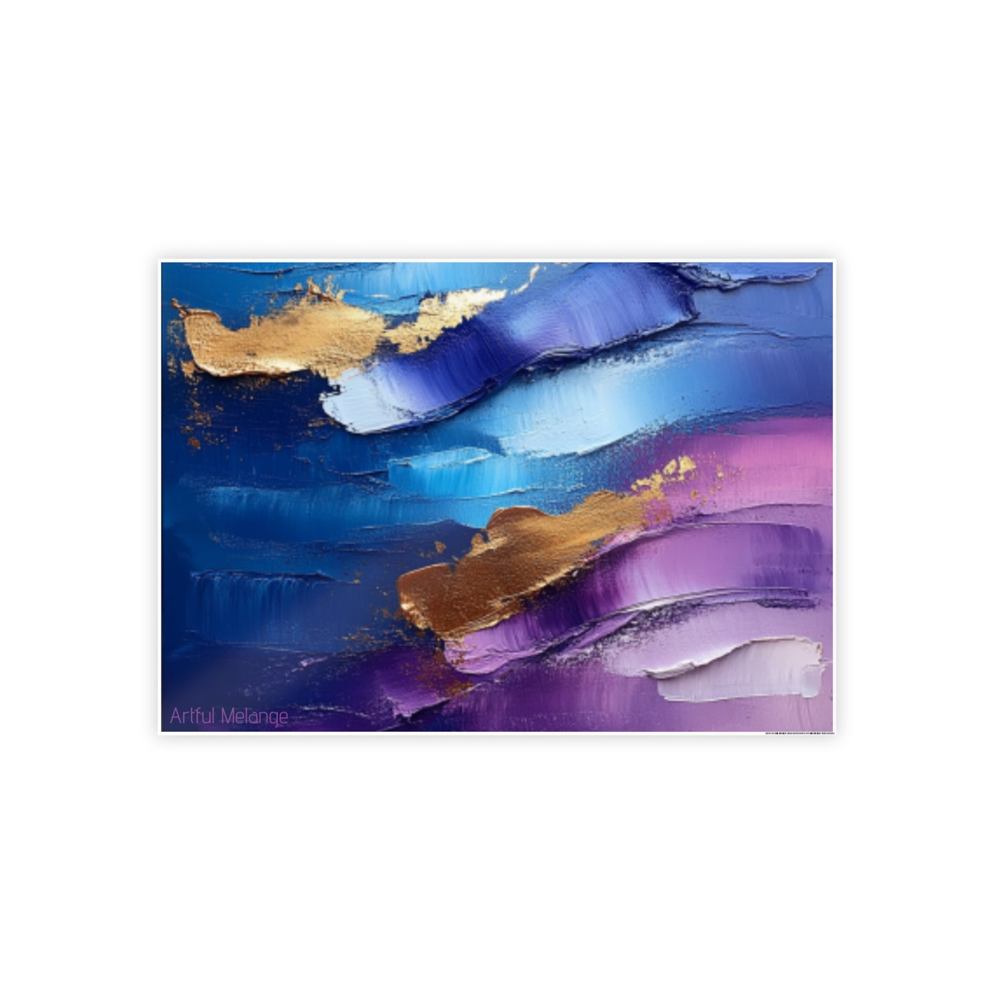 Gleaming Acrylic Abstract Poster: A Spectrum of Colorful Elegance