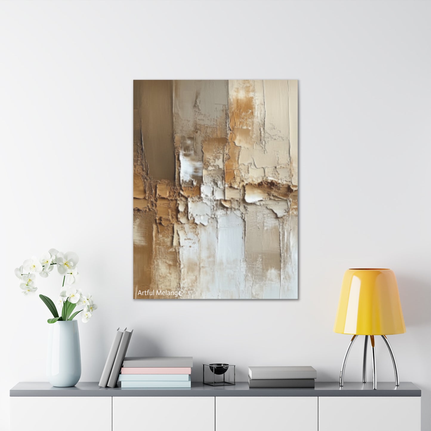 Acrylic Abstract Canvas Print - Richly Textured Artistry