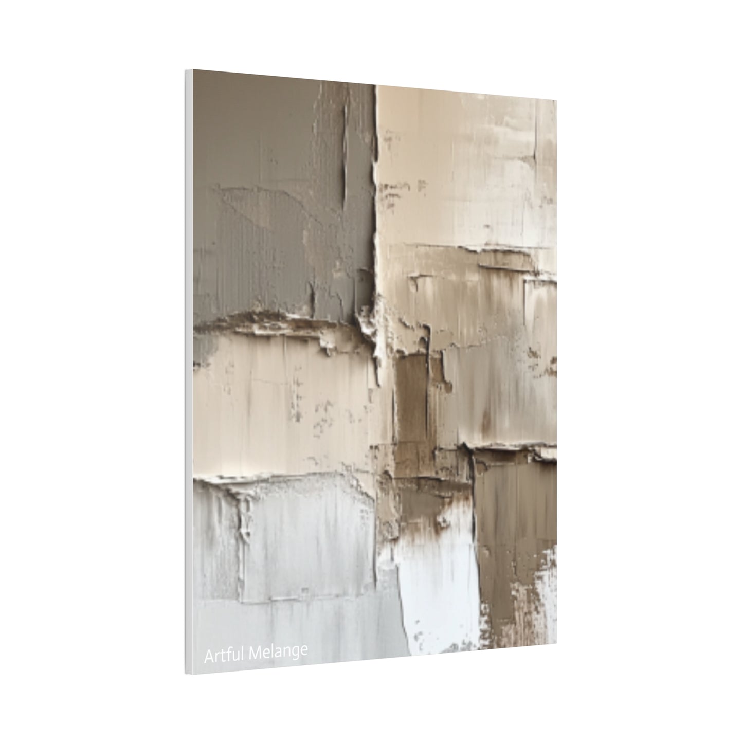 Acrylic Abstract Canvas Print - Richly Textured Artistry