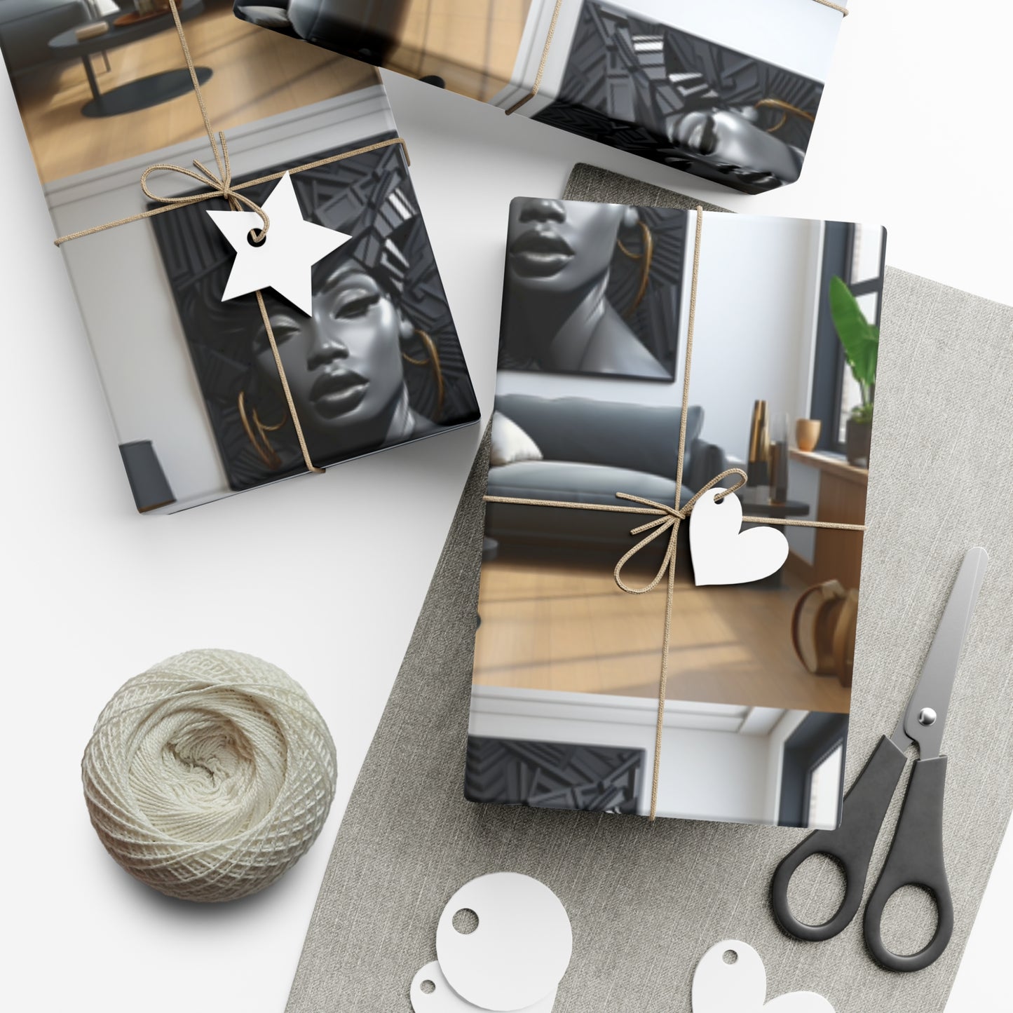 Nubian Nights African Inspired Wrapping Paper Sheet