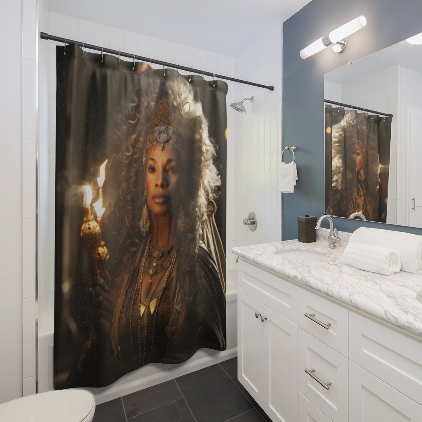 HeritageTapestry Afro Centric Shower Curtain