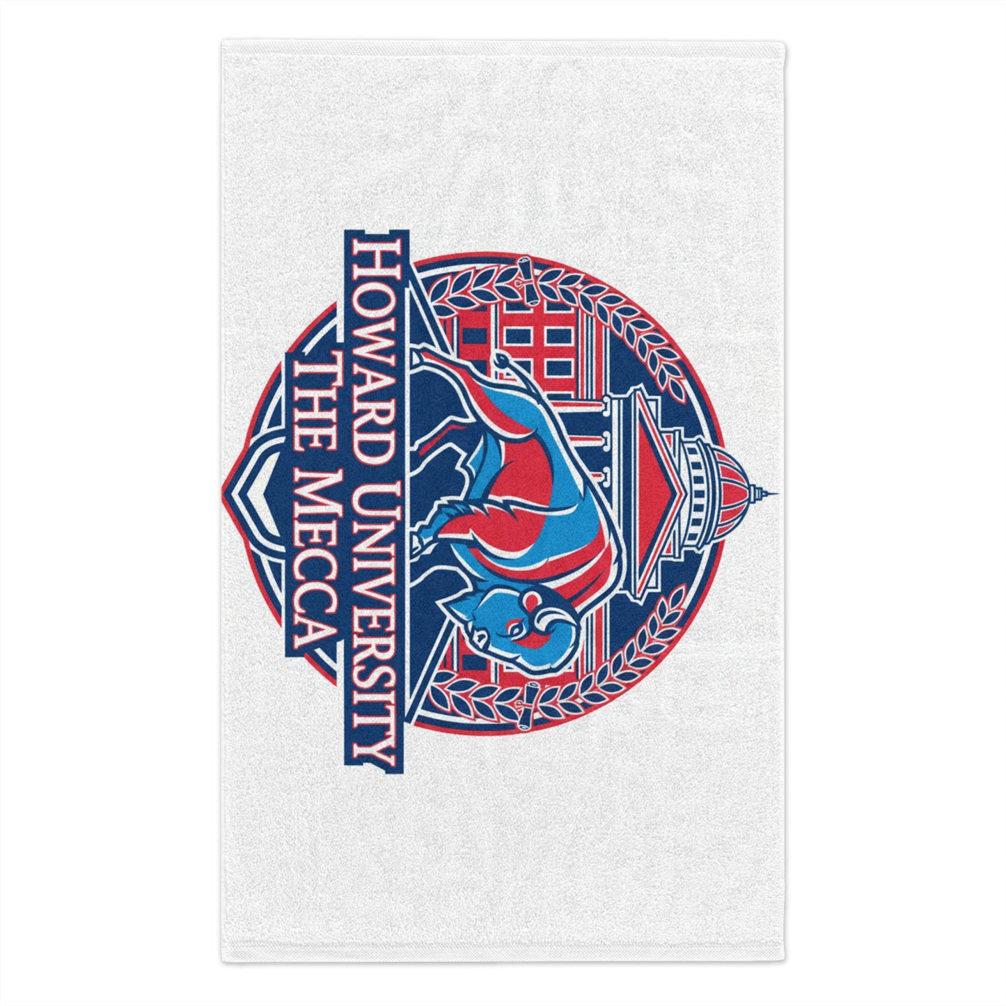 Howard University Bison Pride Rally Towel – HBCU Spirit Game Day Essential/The Mecca 11" x 18"