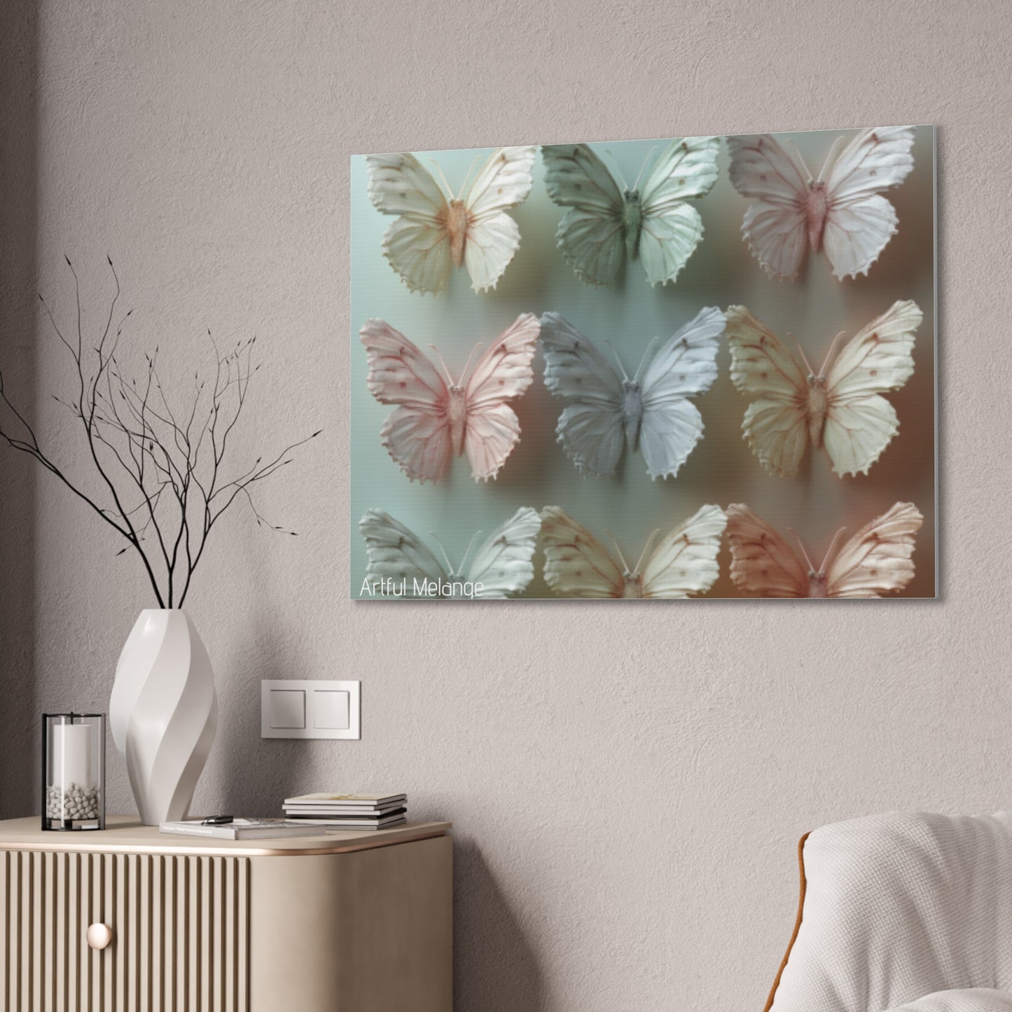 Fluttering Dreams: Butterfly Canvas Print Collection