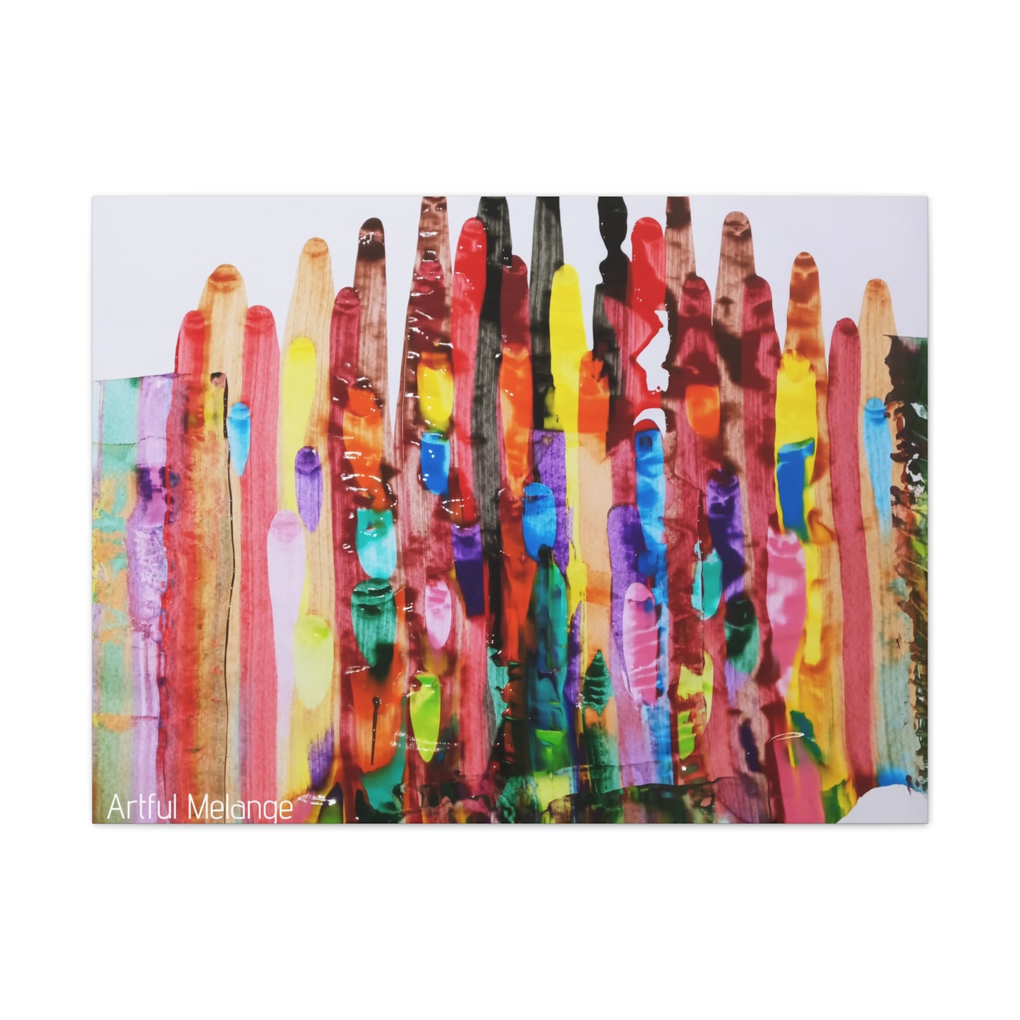 Primary Elegance: A Symphony of Sophistication Canvas Print