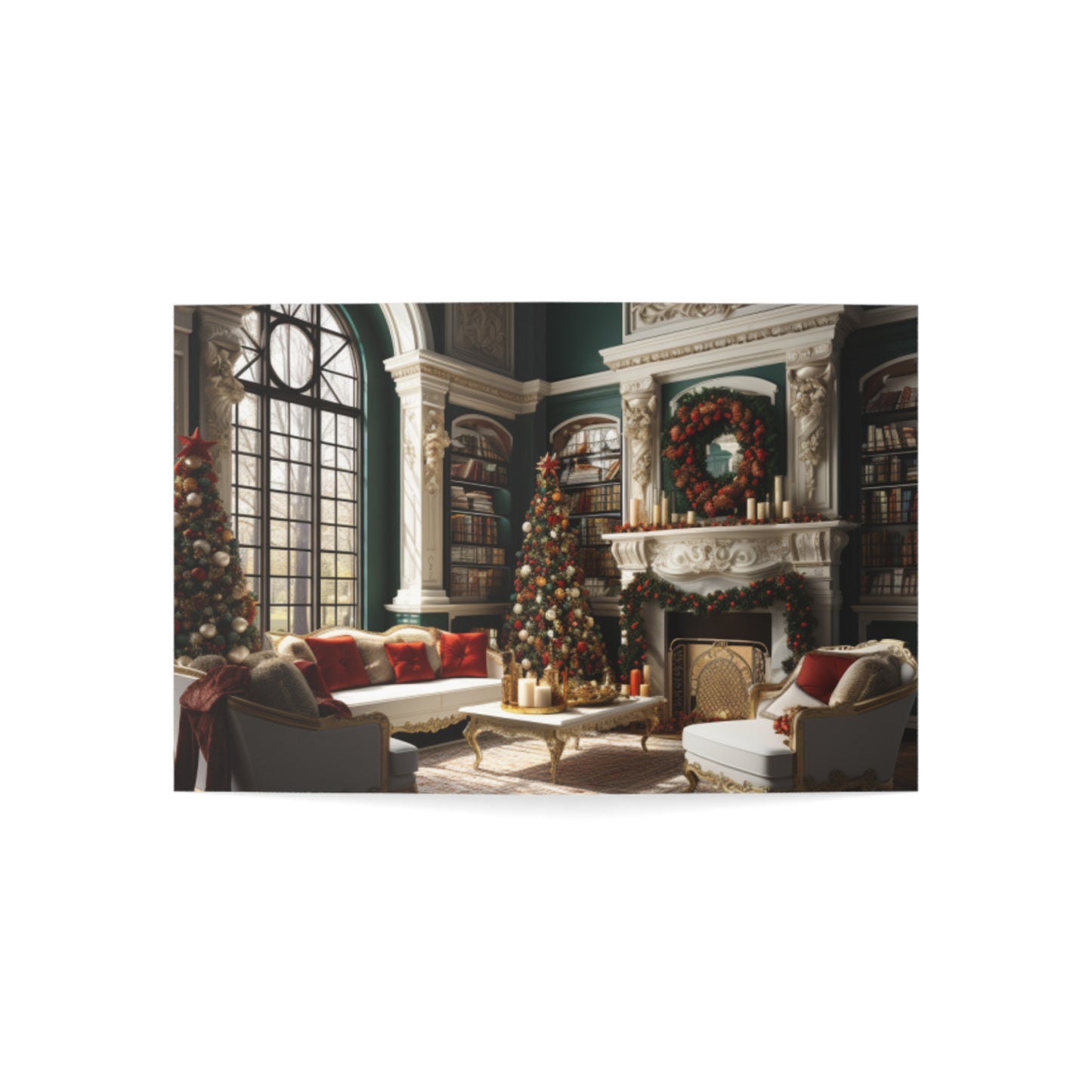 Regal Radiance: Opulent Christmas Greeting Cards
