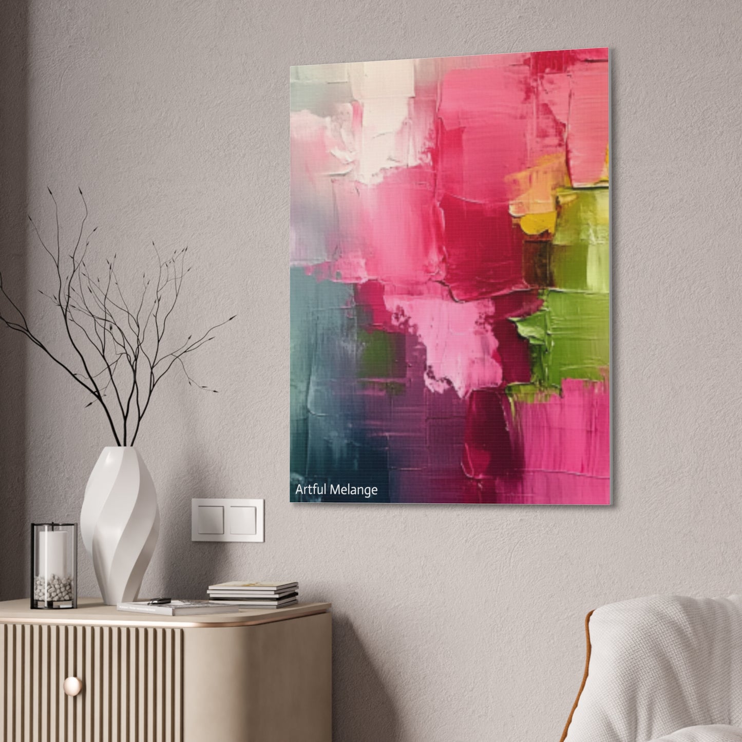 Acrylic Abstract Canvas Print - Richly Textured Artistry