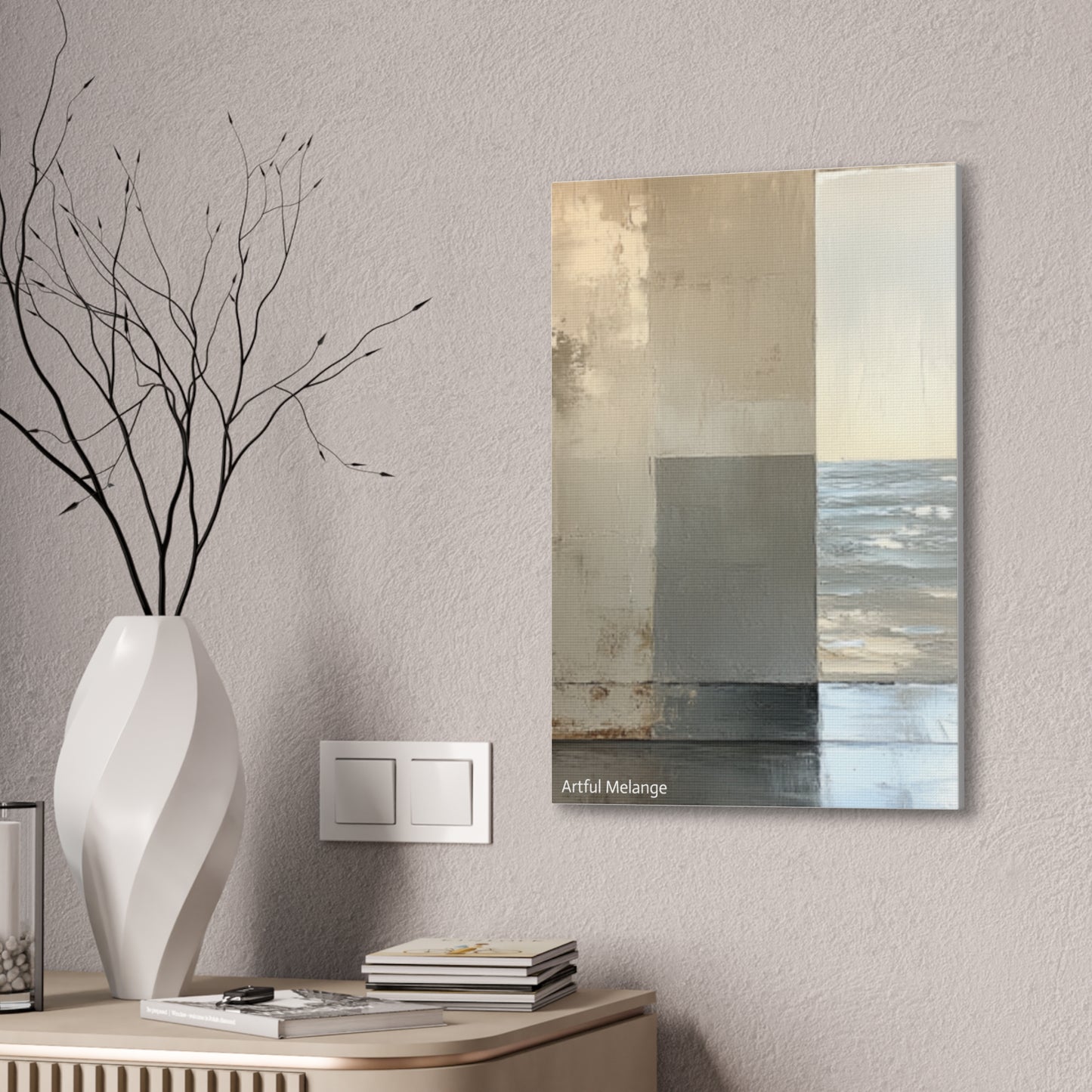 Acrylic Abstract Canvas Print - Richly Textured Artistry