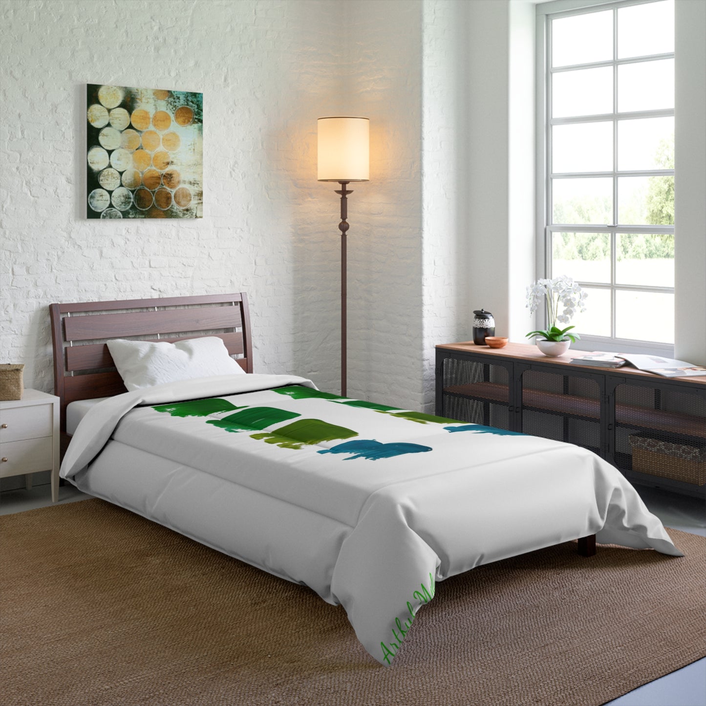 Dreamscape Delight Abstract Art Comforter 34