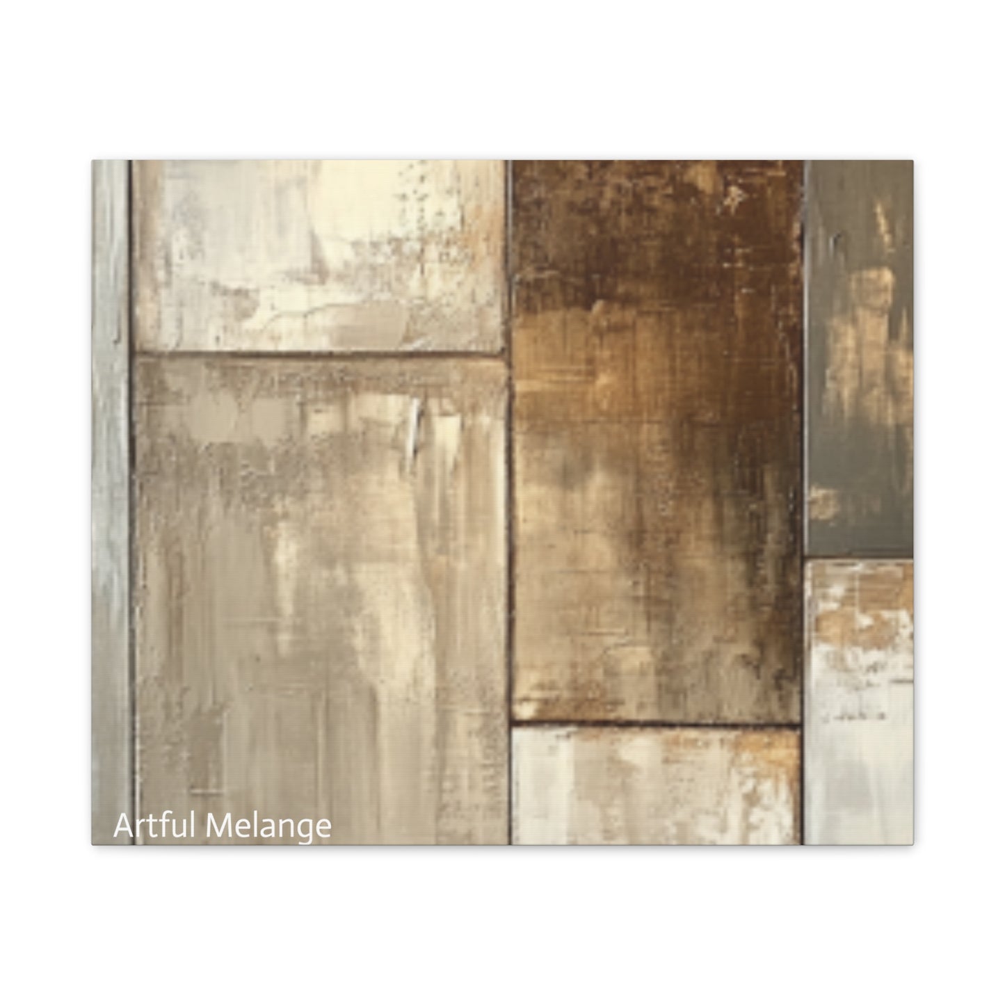 Acrylic Abstract Canvas Print - Richly Textured Artistry