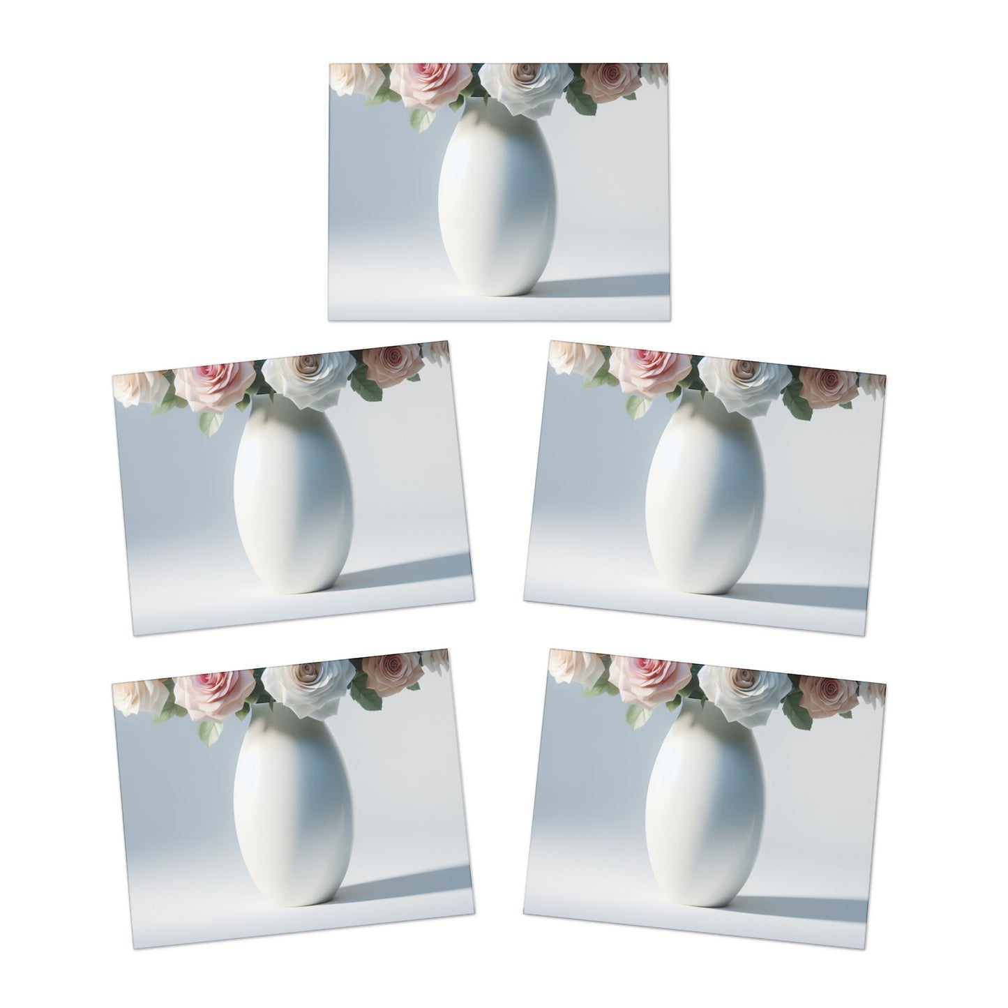 Blossoming Love Mother's Day Note Card Set(5-Pack)
