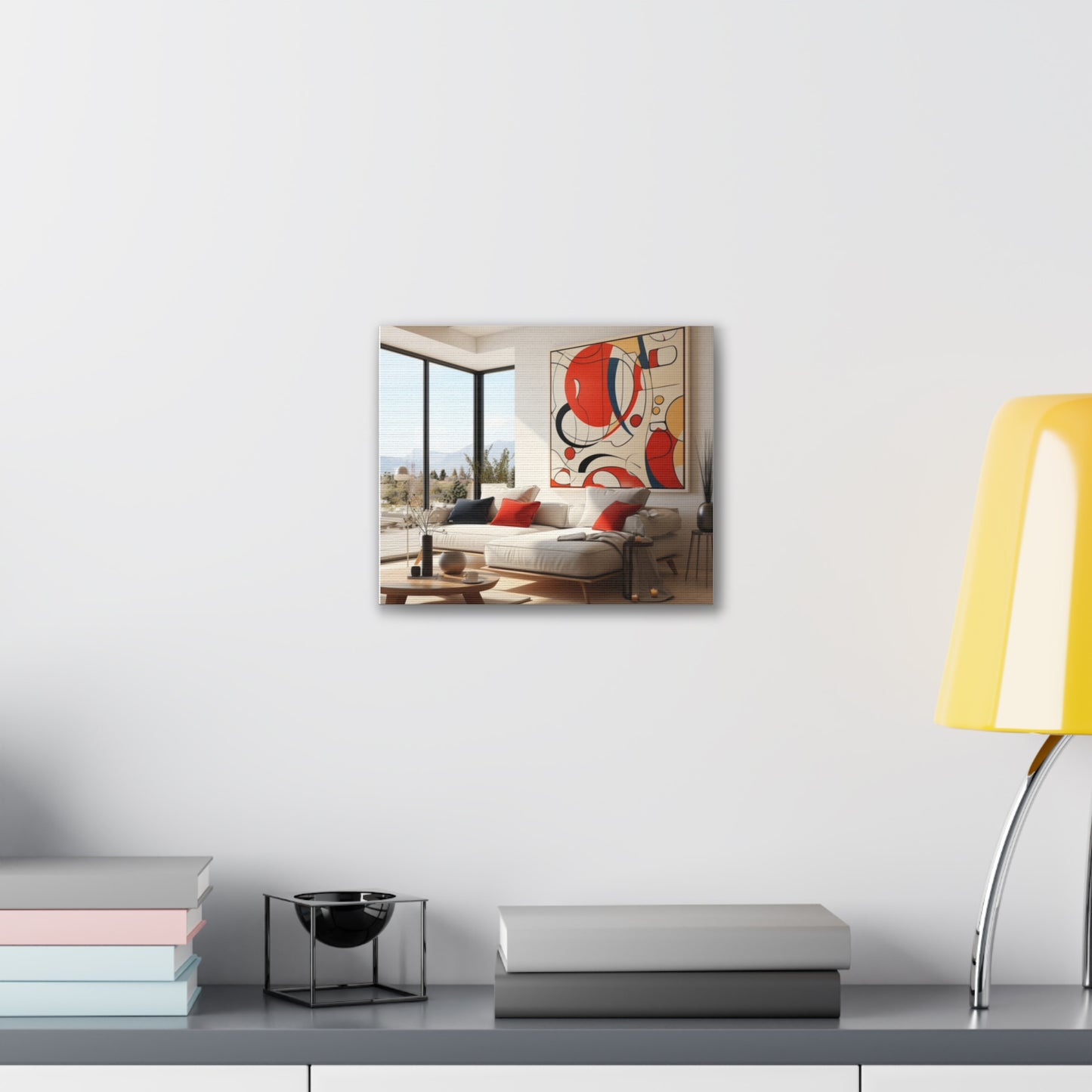 Crimson Elegance: A Symphony of Sophistication Canvas Print