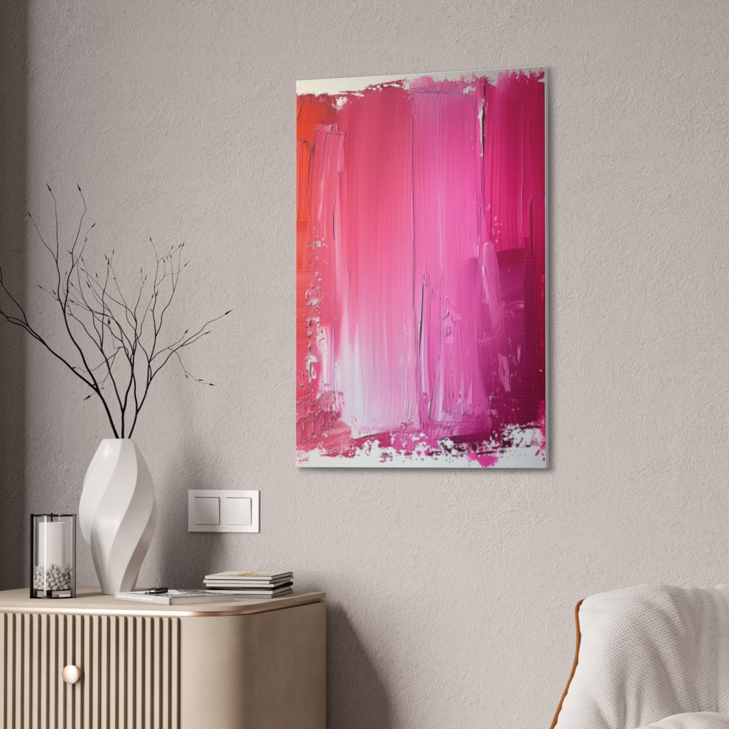 In The Pink: A Symphony of Sophistication Canvas Print