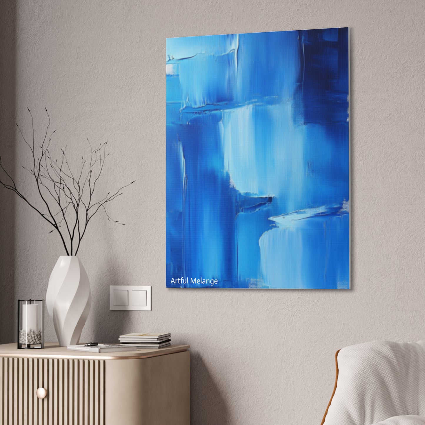 Acrylic Abstract Canvas Print - Richly Textured Artistry