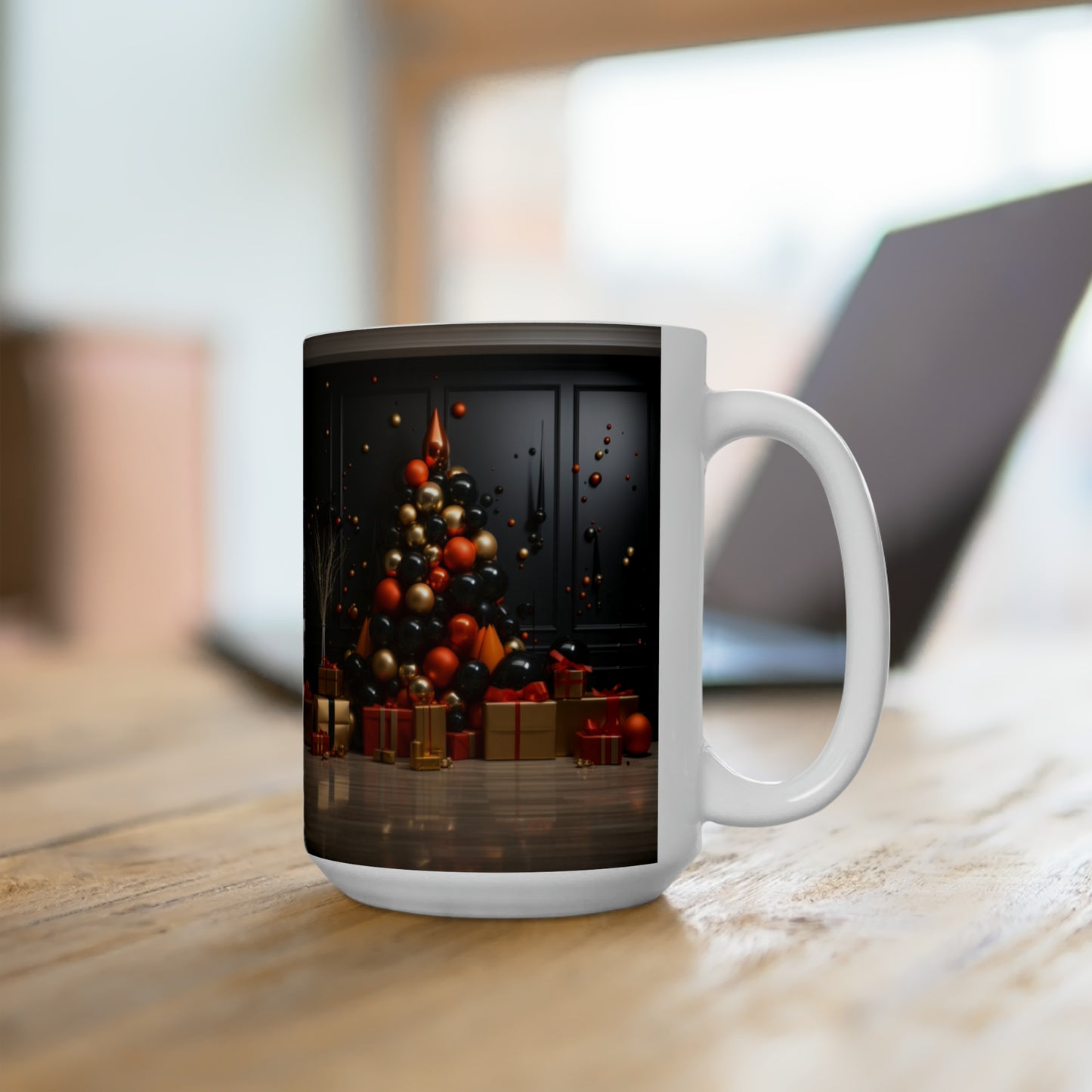 Cozy Holiday Mugs: Embrace the Season with Our Festive Living Scenes 15oz