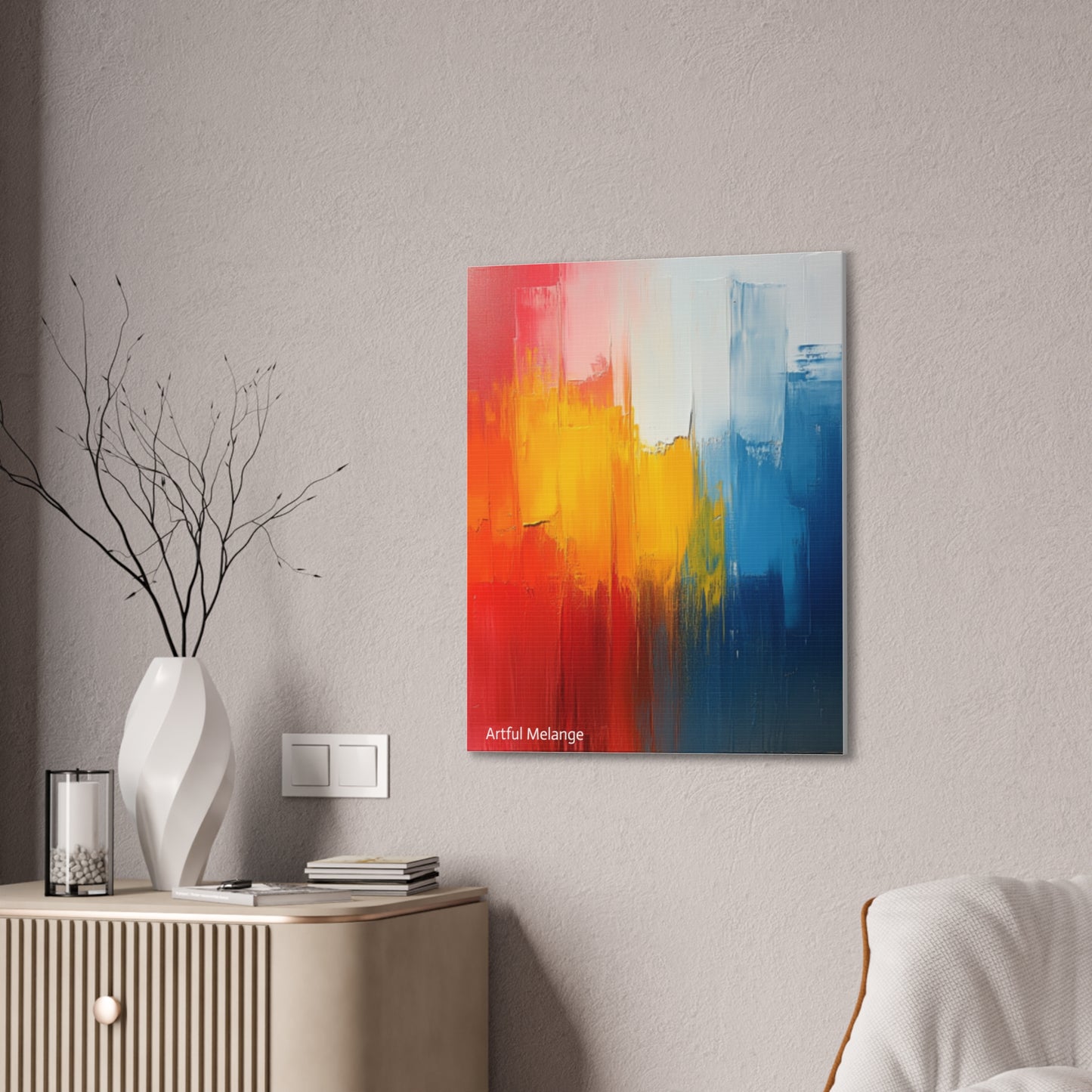 Acrylic Abstract Canvas Print - Richly Textured Artistry