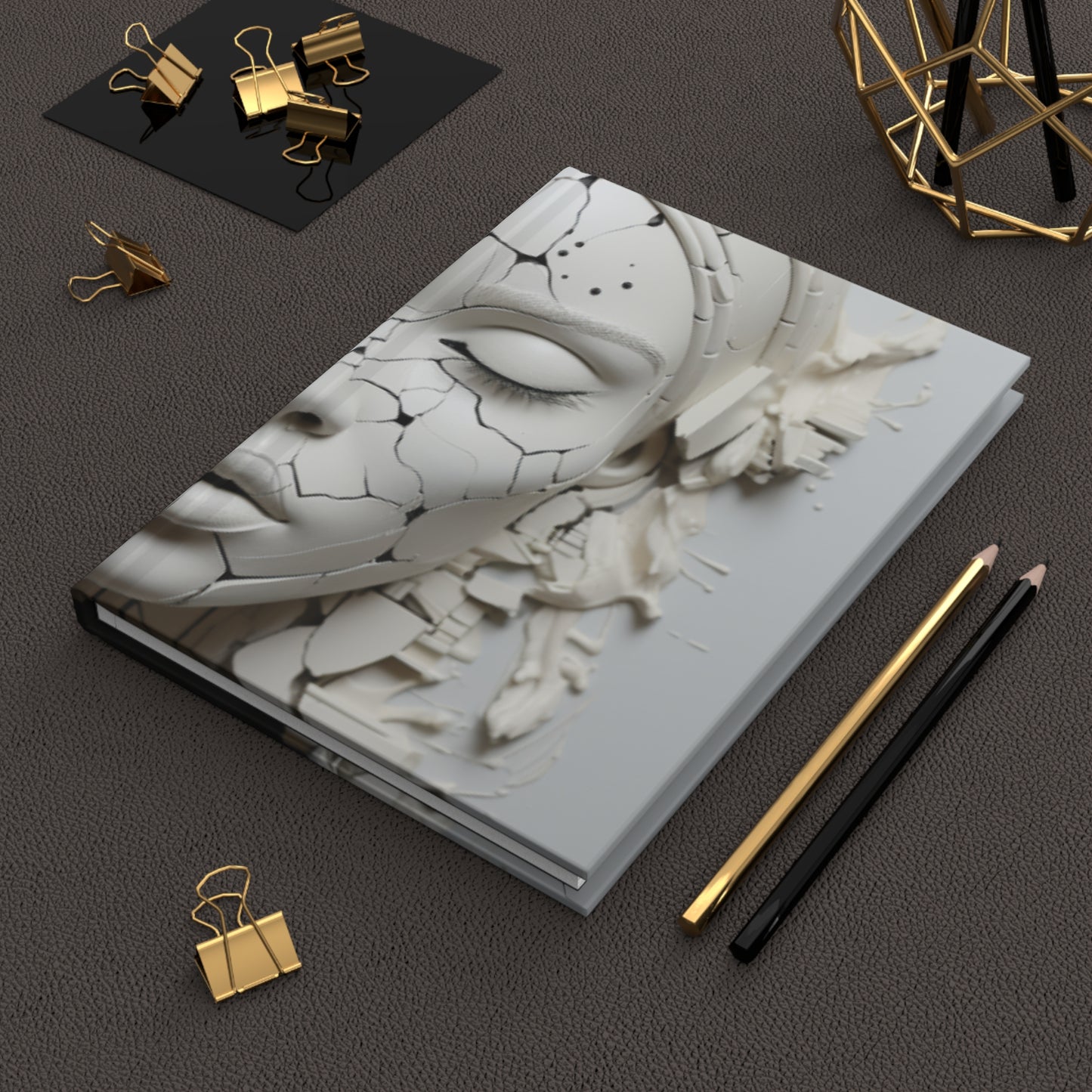 Elegance In Black: Melanated Hardcover Journal