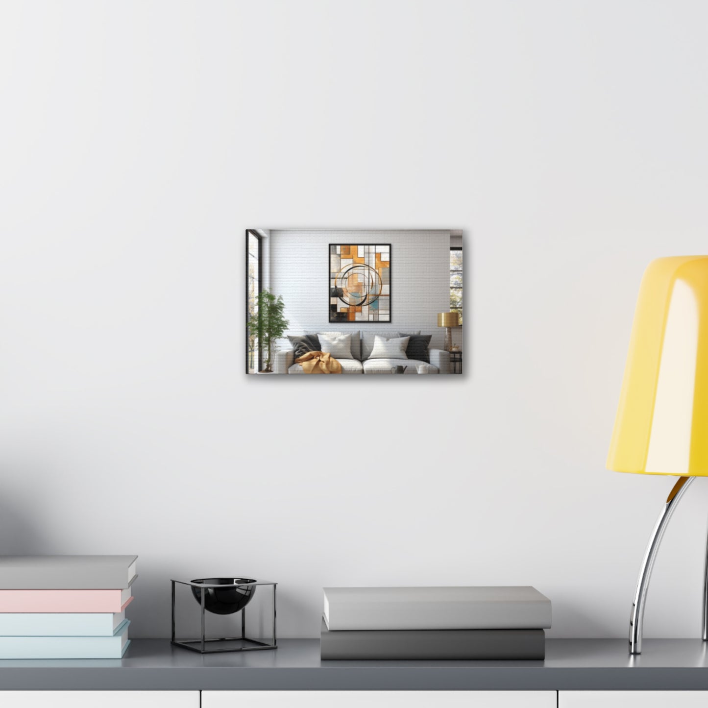 Gold and Black Elegance: A Symphony of Sophistication Canvas Print