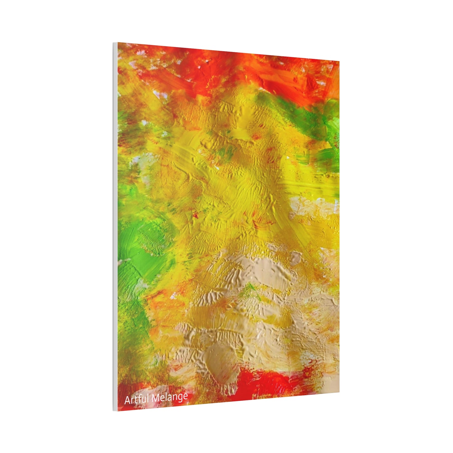 Acrylic Abstract Canvas Print - Richly Textured Artistry